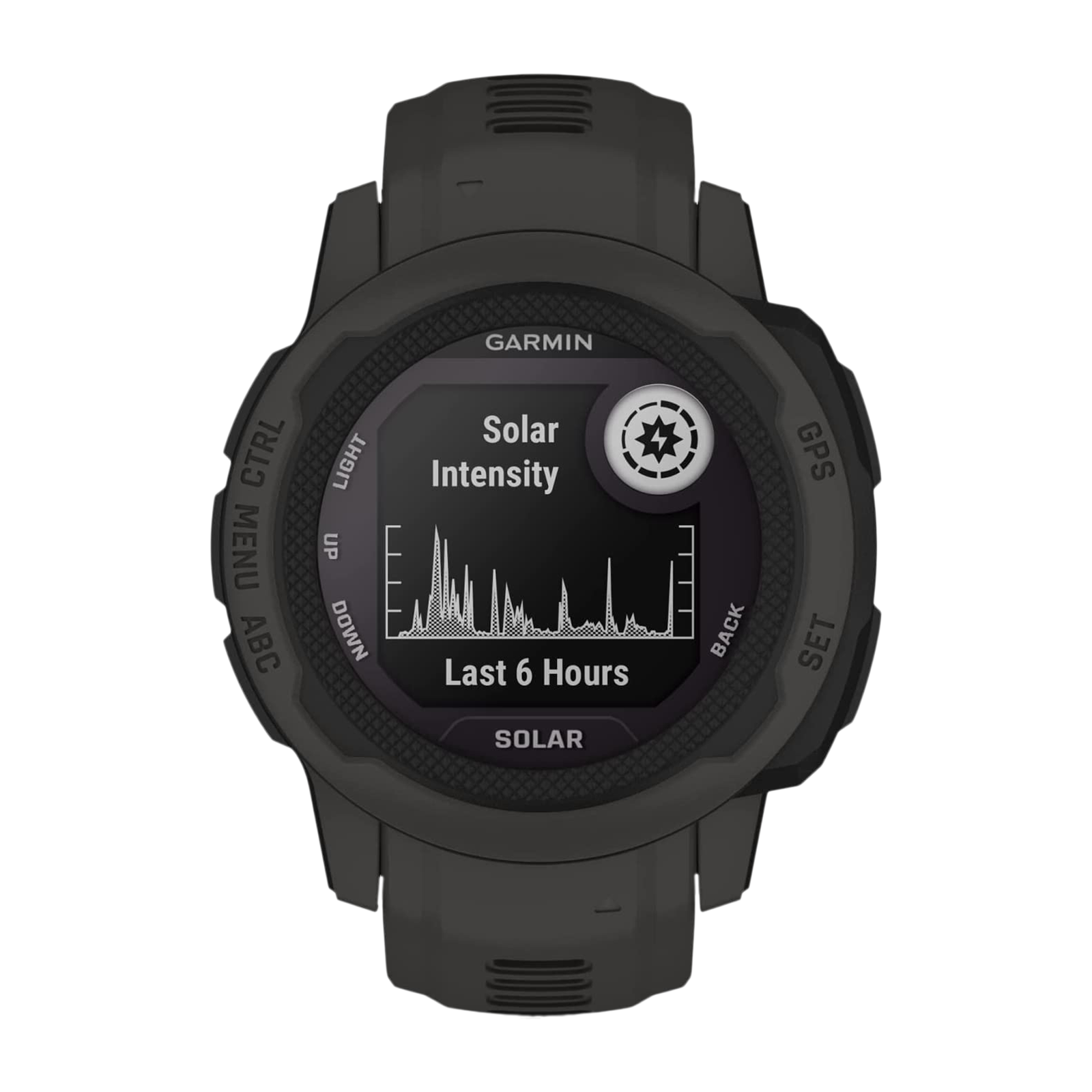 

GARMIN Instinct 2 Solar Smartwatch with Activity Tracker (23mm Monochrome Display, 10ATM Water Resistant, Graphite Strap)