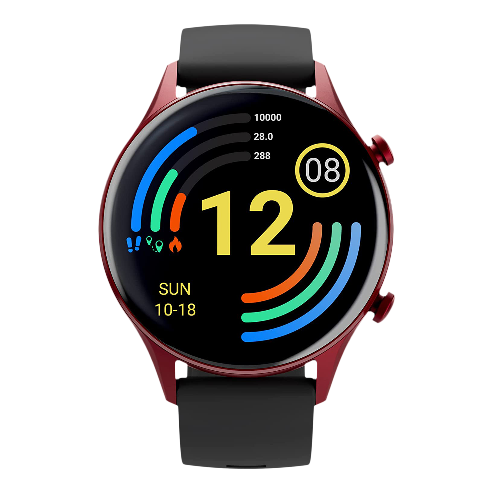 

Titan Smart Pro Smartwatch with Camera & Music Control (33.52mm AMOLED Display, 5ATM Water Resistant, Black Strap), No color