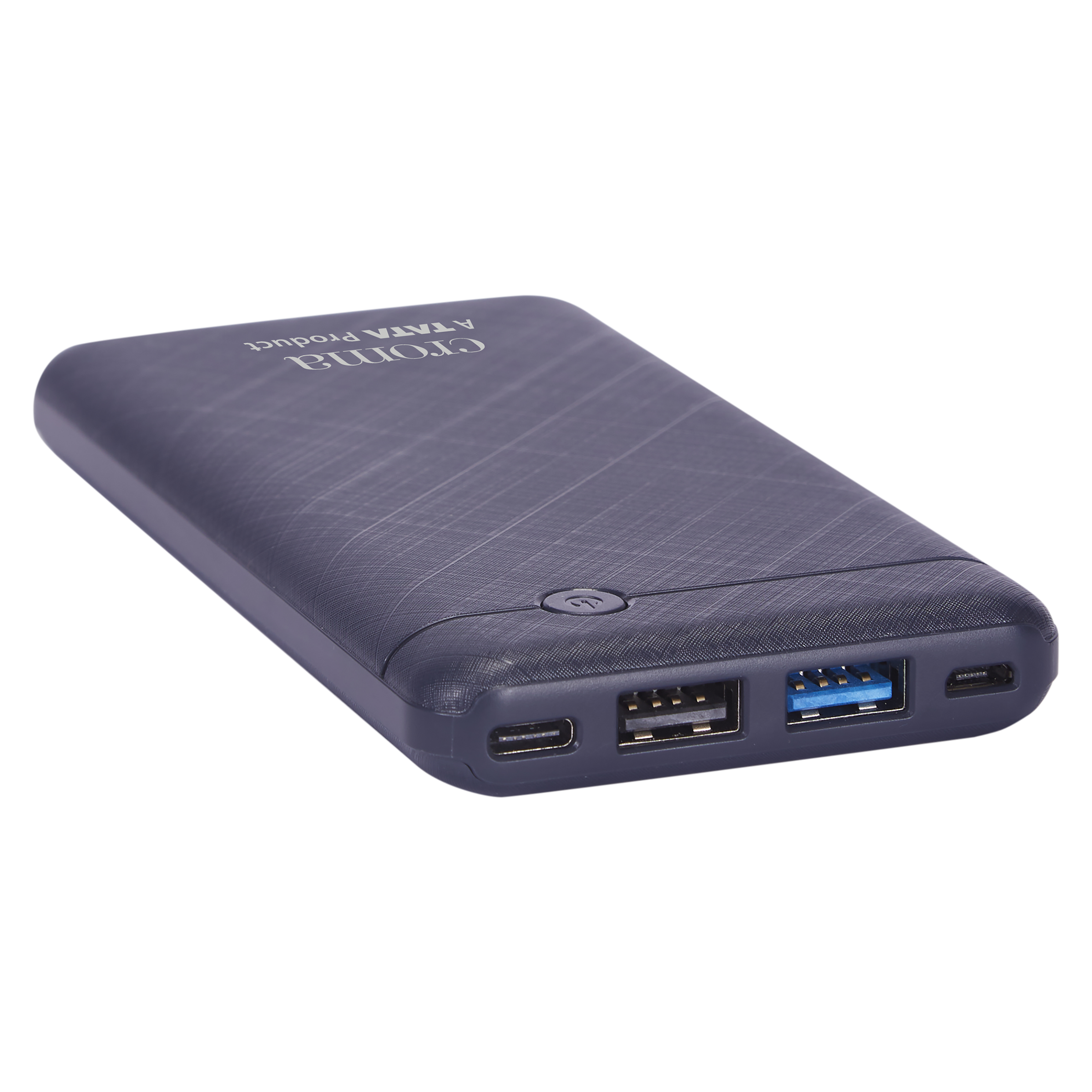 Croma 10000 mAh 12W Fast Charging Power Bank (1 Micro USB Type B, 1 Type C & 2 Type A Ports, Short Circuit Protection, Blue)_4