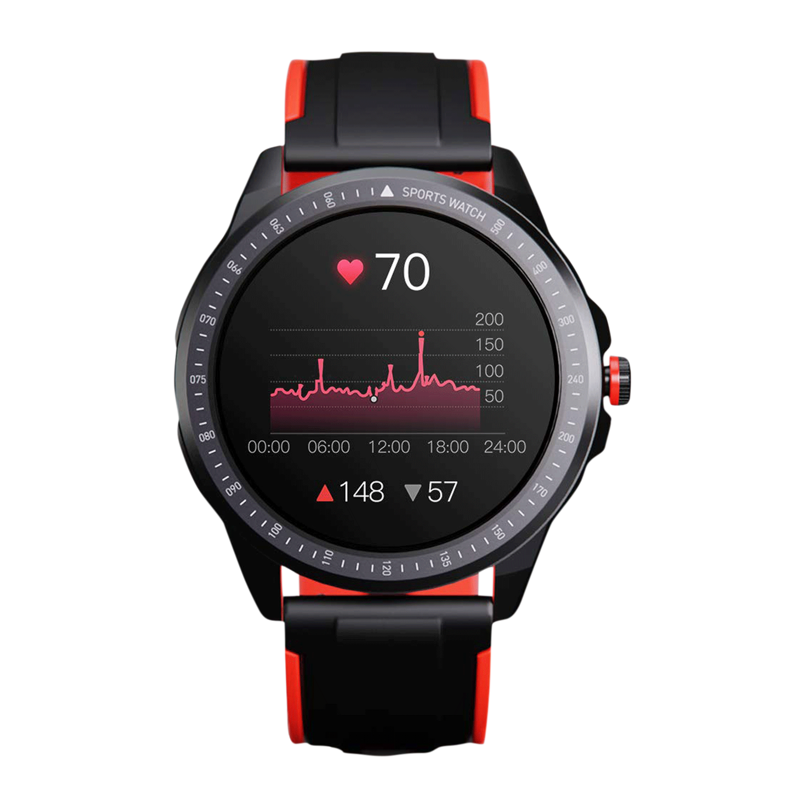 

boAt Flash Smartwatch with Activity Tracker (33mm LCD Display, IP68 Water Resistant, Vivid Red/Black Strap)