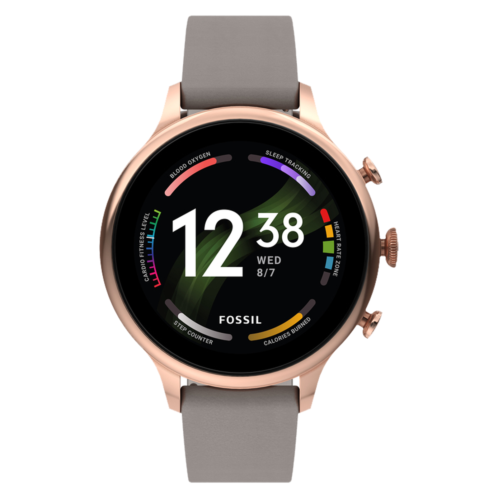 

Fossil Gen 6 Smartwatch with Bluetooth Calling (42mm AMOLED Display, 3ATM Water Resistant, Grey Strap)