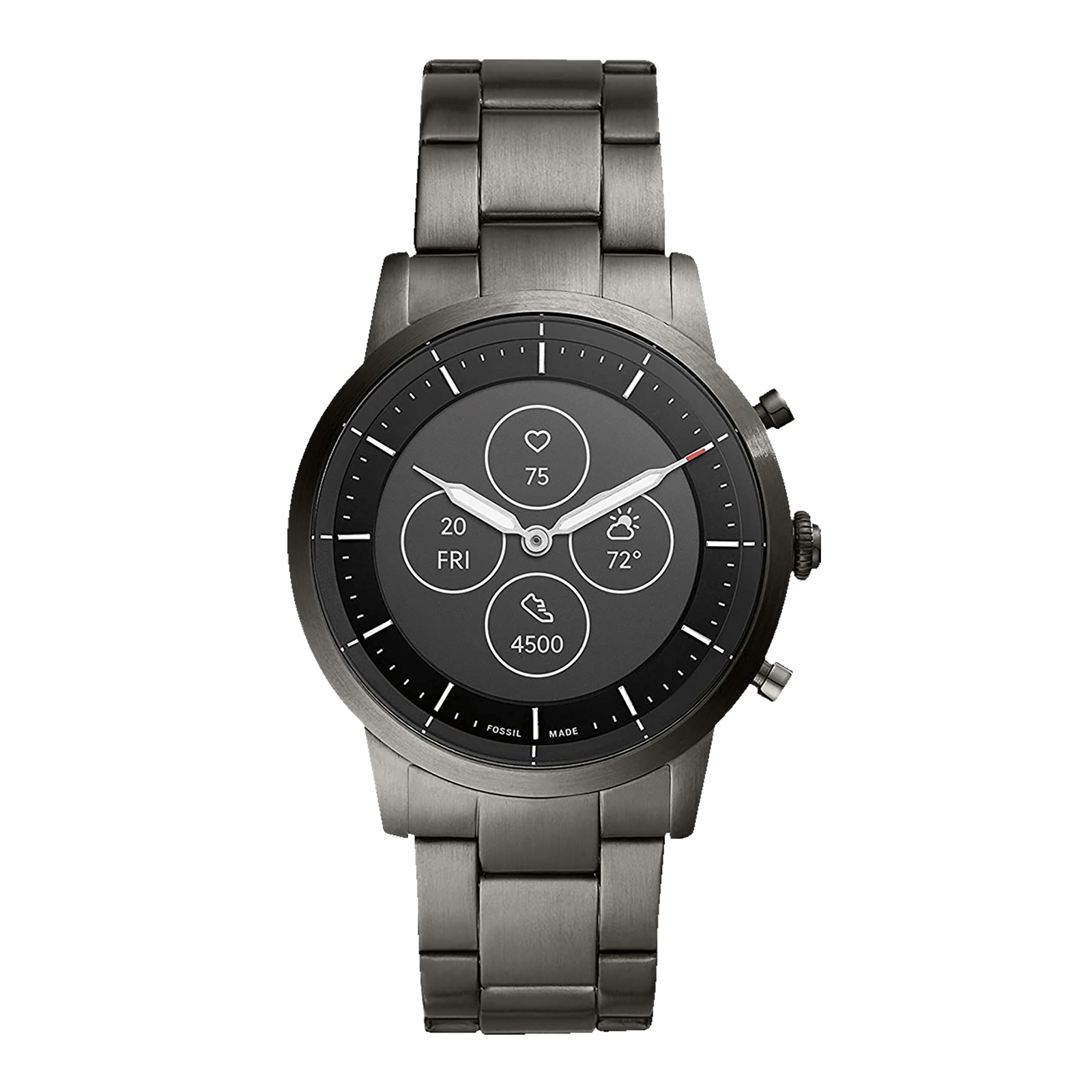 Buy Fossil Hybrid HR Collider Smartwatch with Activity Tracker (42mm E-ink  Display, 3ATM Water Resistant, Smoke Strap) Online – Croma