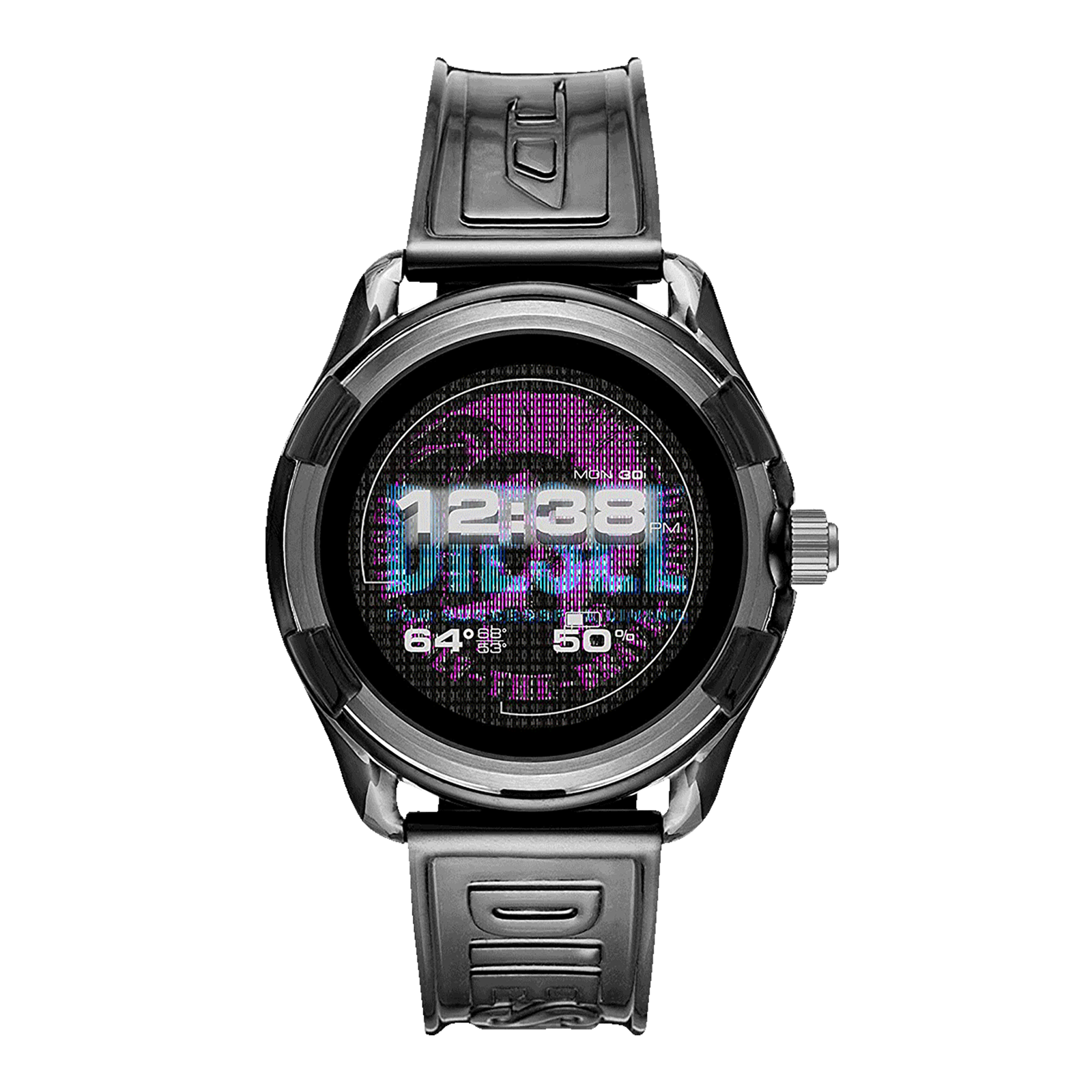 

Diesel Fadelite Smartwatch with Activity Tracker (44mm Digital Display, 10ATM Water Resistant, Grey Strap)