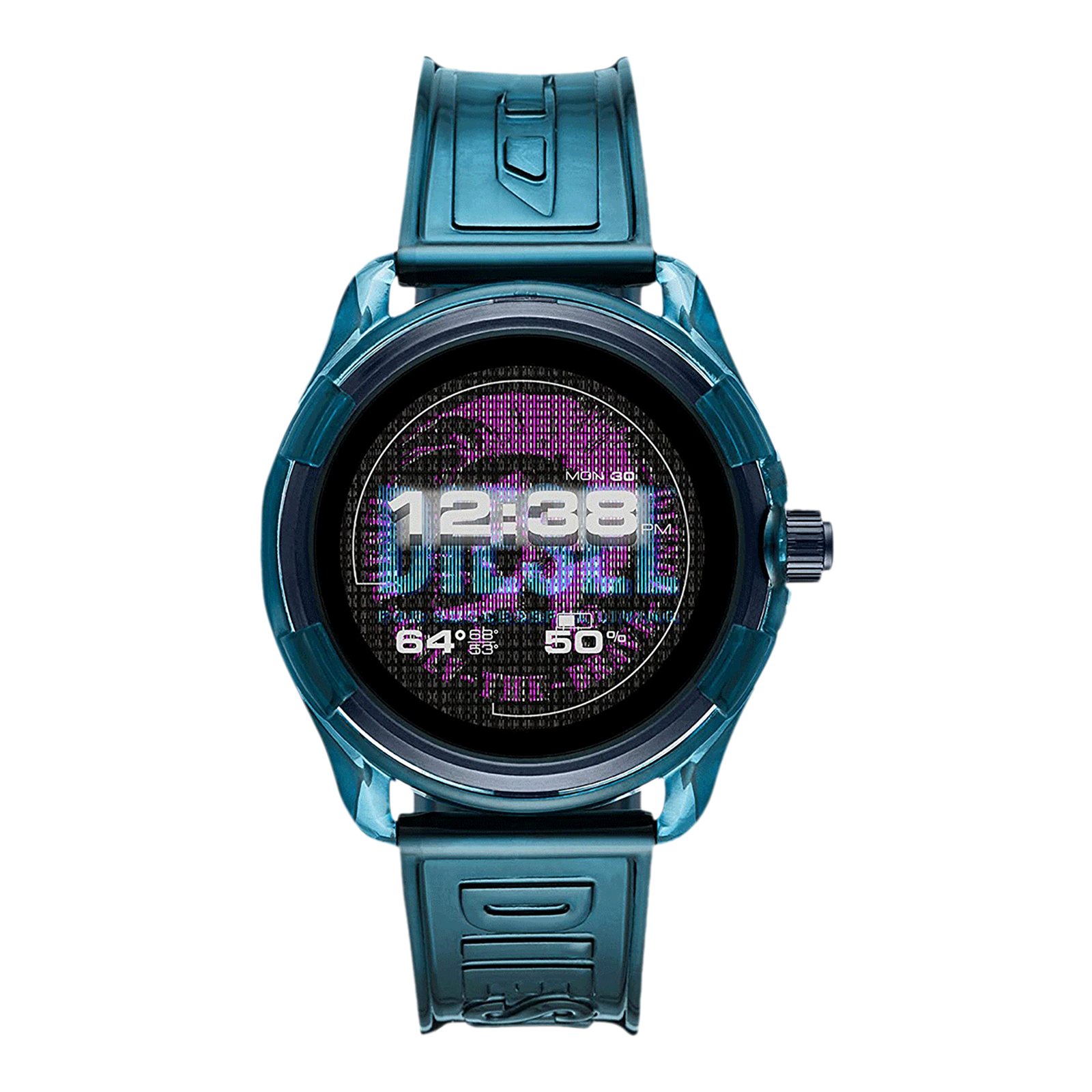 

Diesel Fadelite Smartwatch with Activity Tracker (44mm Digital Display, 10ATM Water Resistant, Blue Strap)