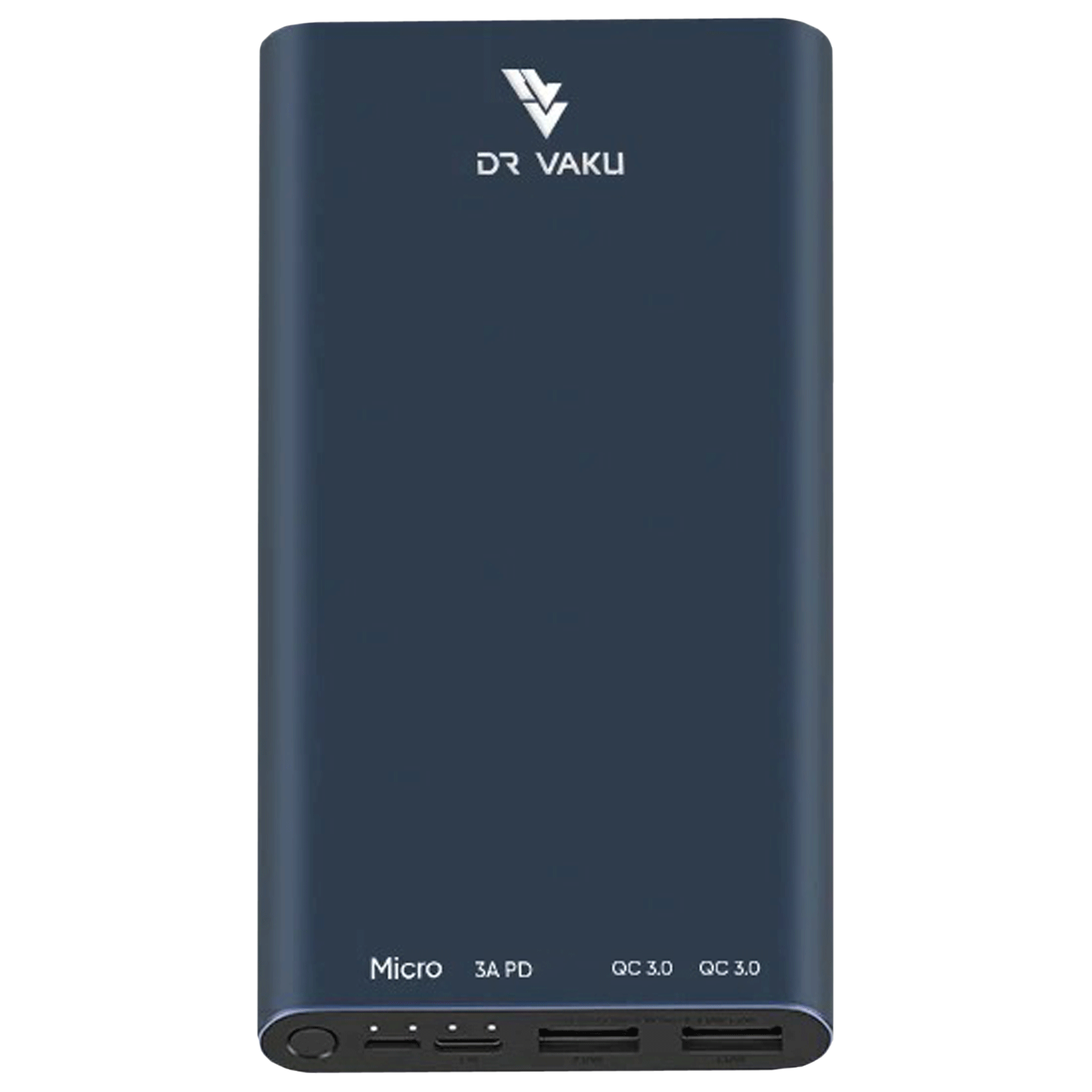 Vaku 10000 mAh 20W Fast Charging Power Bank (1 Micro USB Type B, 1 Type C & 2 Type A Ports, LED Charging Indicator, Black)