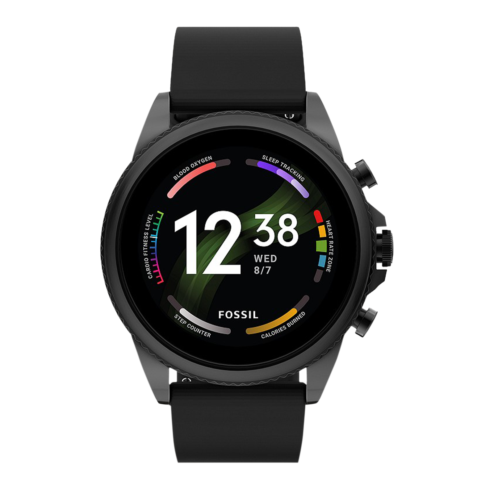 

Fossil Gen 6 Smartwatch with Bluetooth Calling (44mm AMOLED Display, 3ATM Water Resistant, Black Strap)