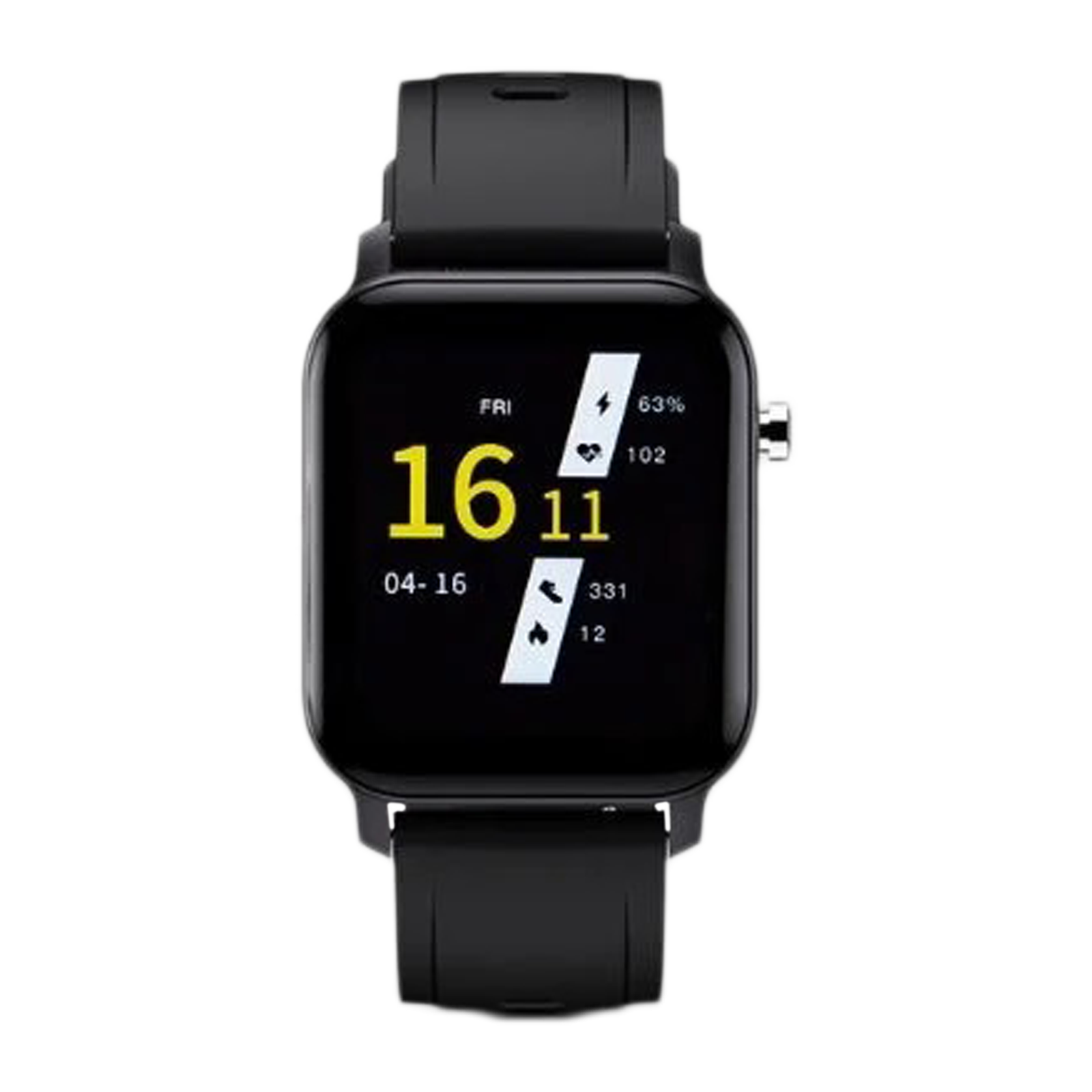 maxima Max Pro X2 Smartwatch with Activity Tracker (35mm TFT IPS Ultra Retina Display, IP68 Water Resistant, Black Strap)