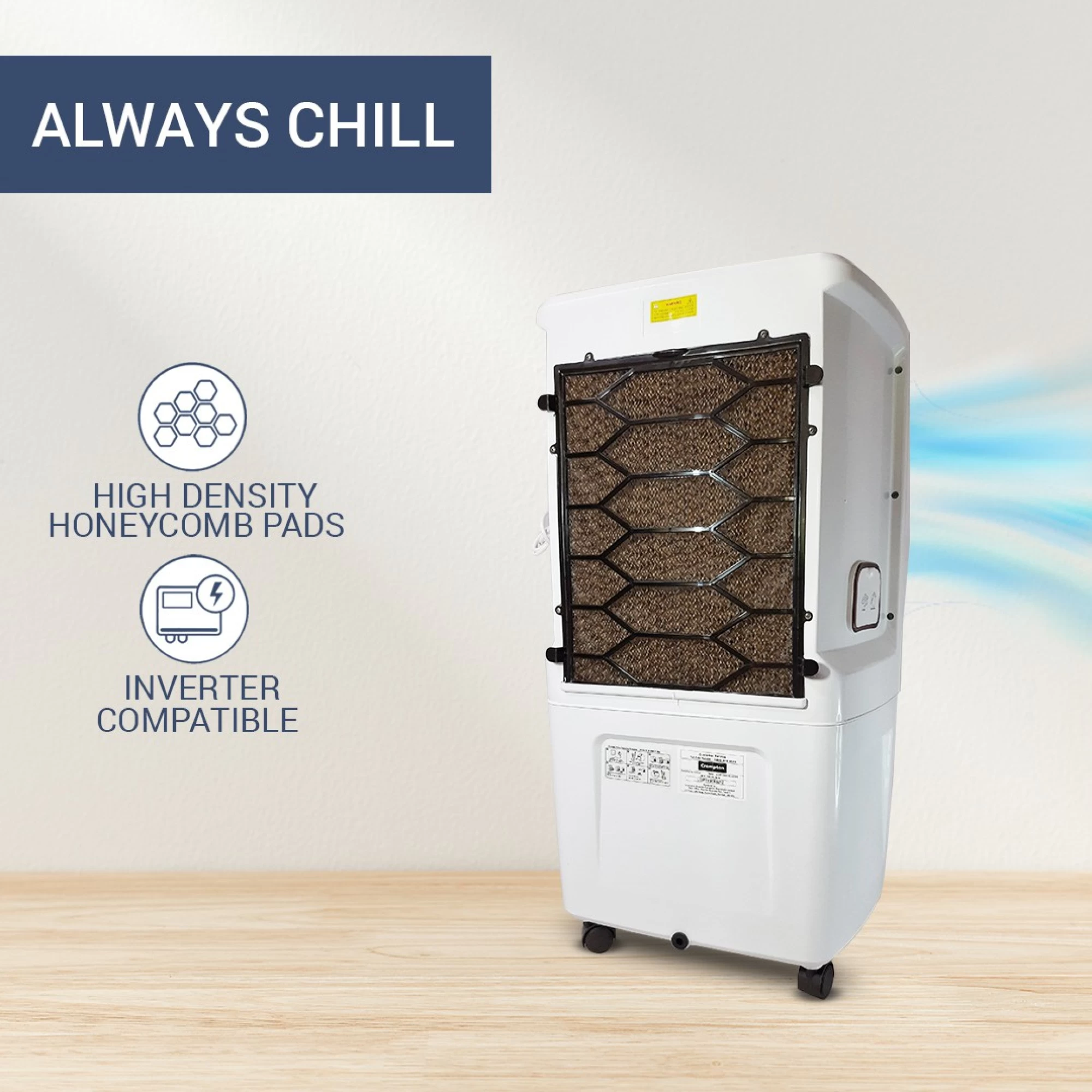 Crompton Marvel Neo 40 Litres Personal Air Cooler (Mosquito Net, ACGC-MARVELNEO40, White)_3