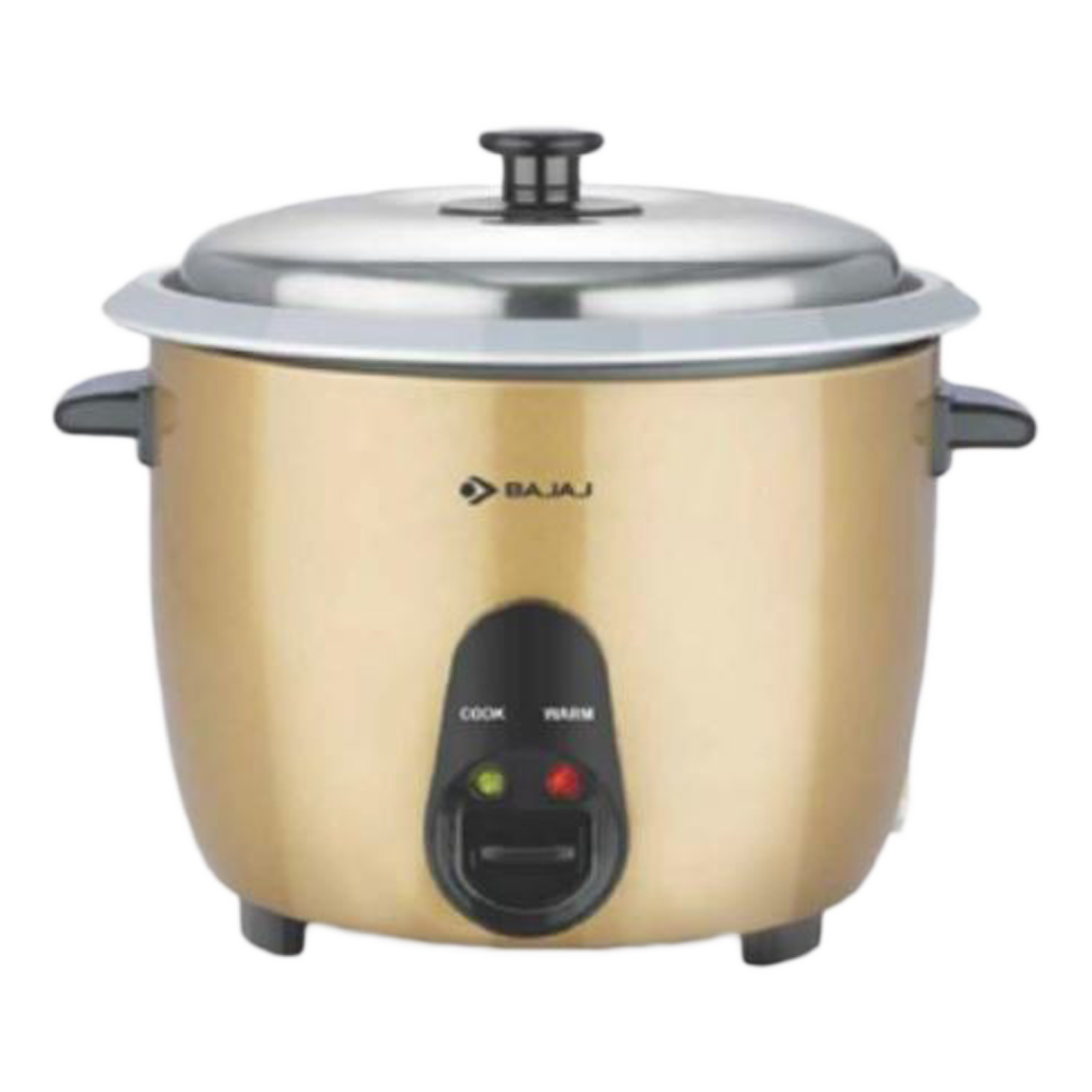 Bajaj DLX Duo 1.8 Litres Electric Rice Cooker (Keep Warm Function, 680103, Gold)_1