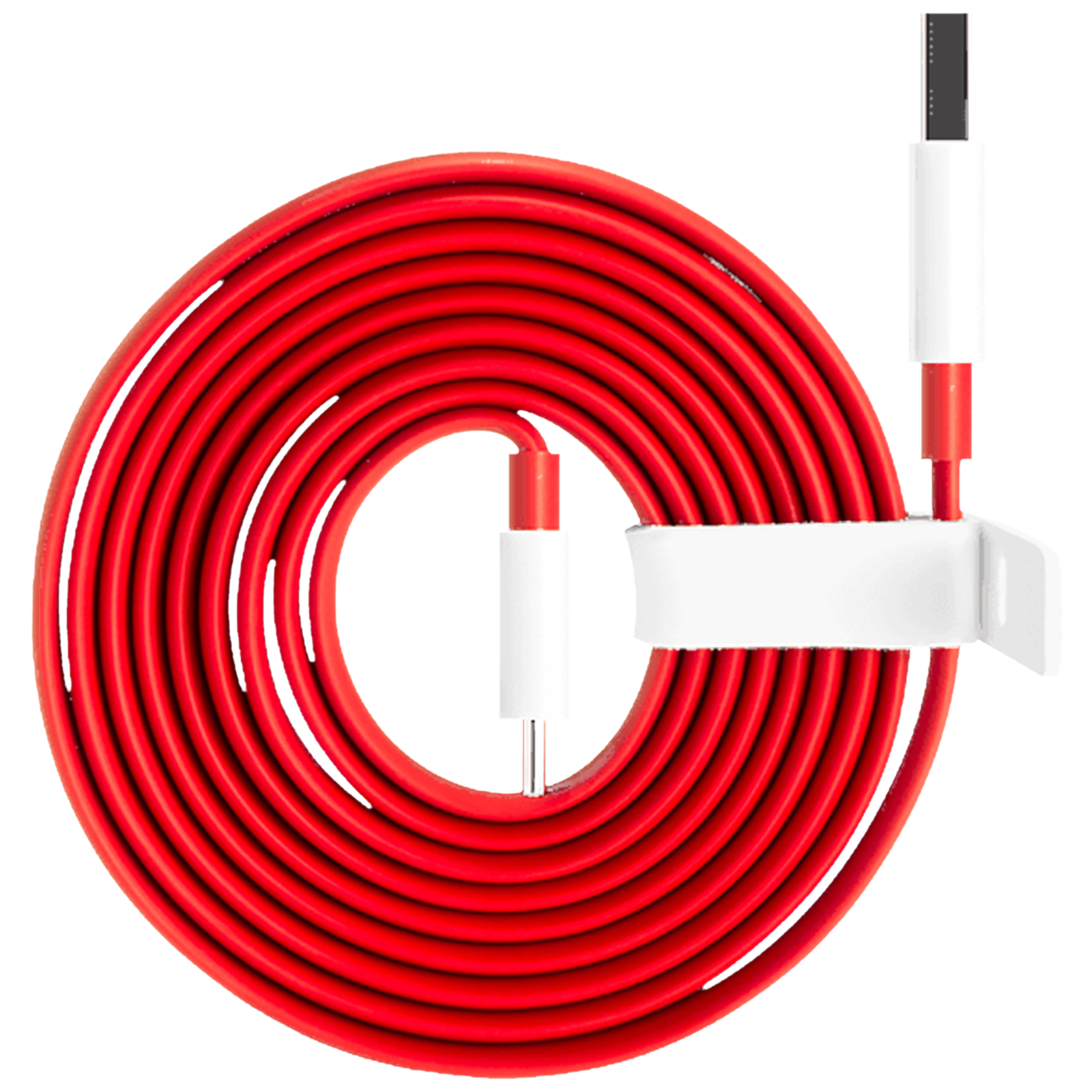 

OnePlus Type A to Type C 4.9 Feet (1.5M) Cable (Tangle-free Design, Red), No color