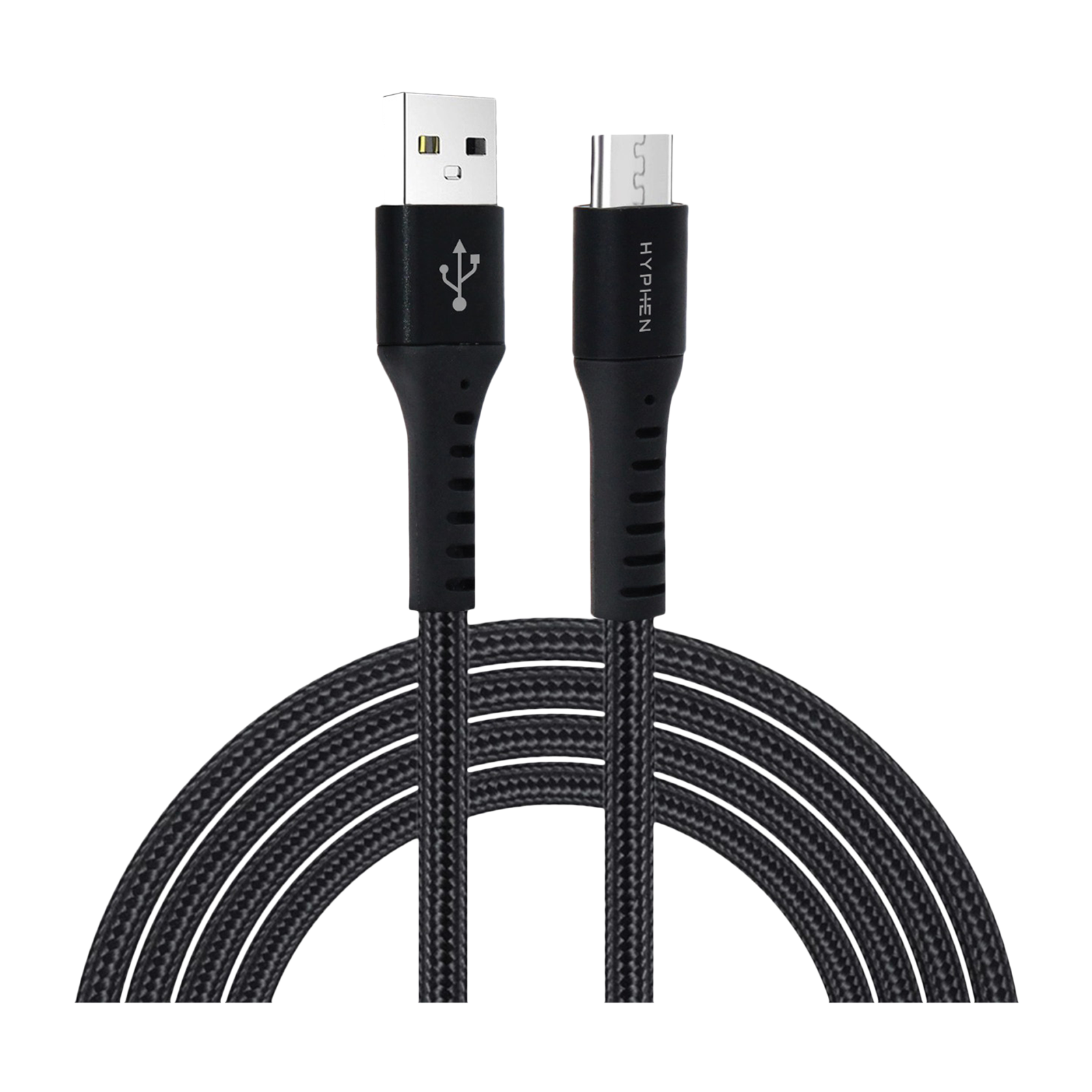 

Hyphen Type A to Micro USB 3.9 Feet (1.2M) Cable (Tangle Free Design, Black)