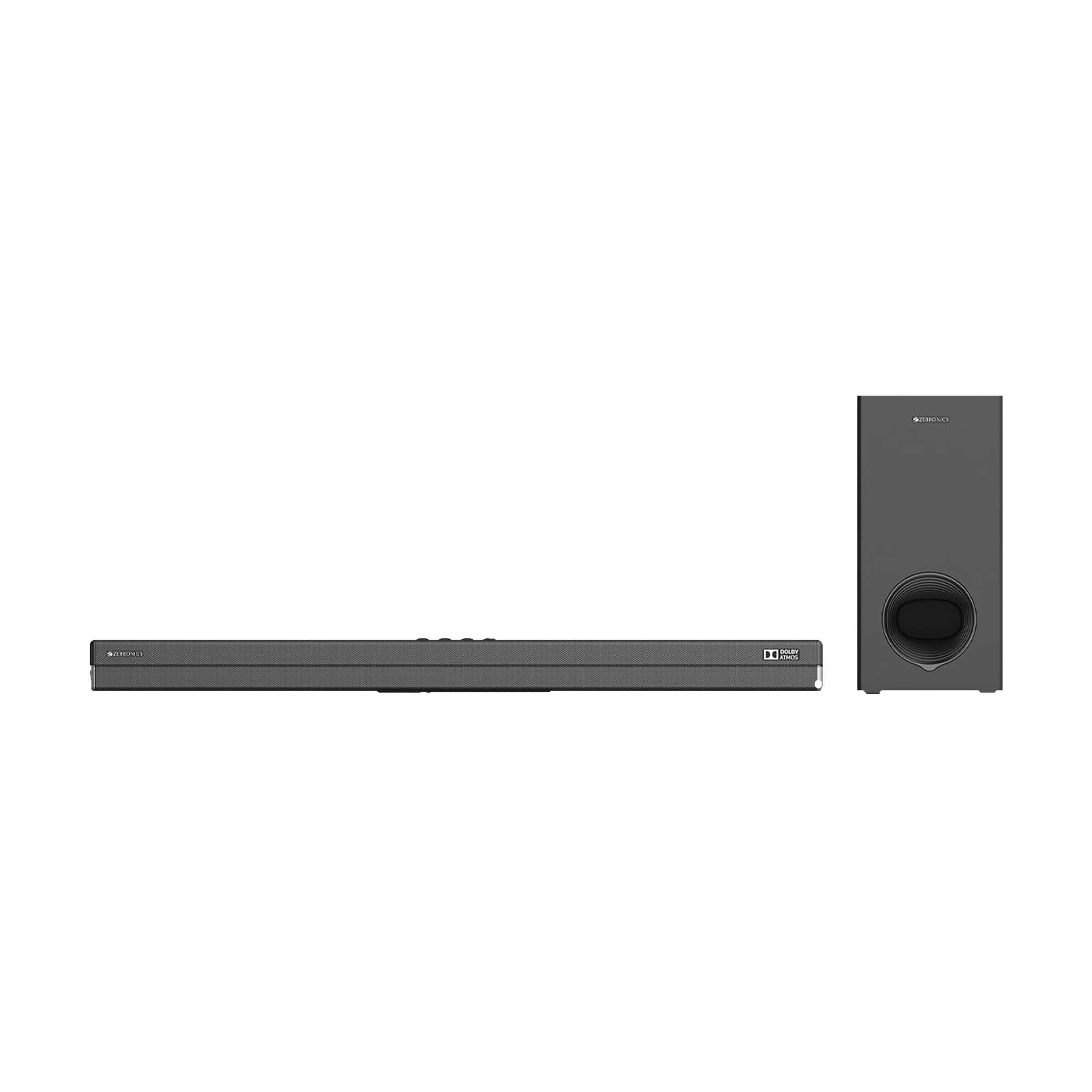 ZEBRONICS Zeb-Juke Bar 9700 450W Bluetooth Soundbar with Remote (Dolby Atmos, 2.1 Channel, Black)