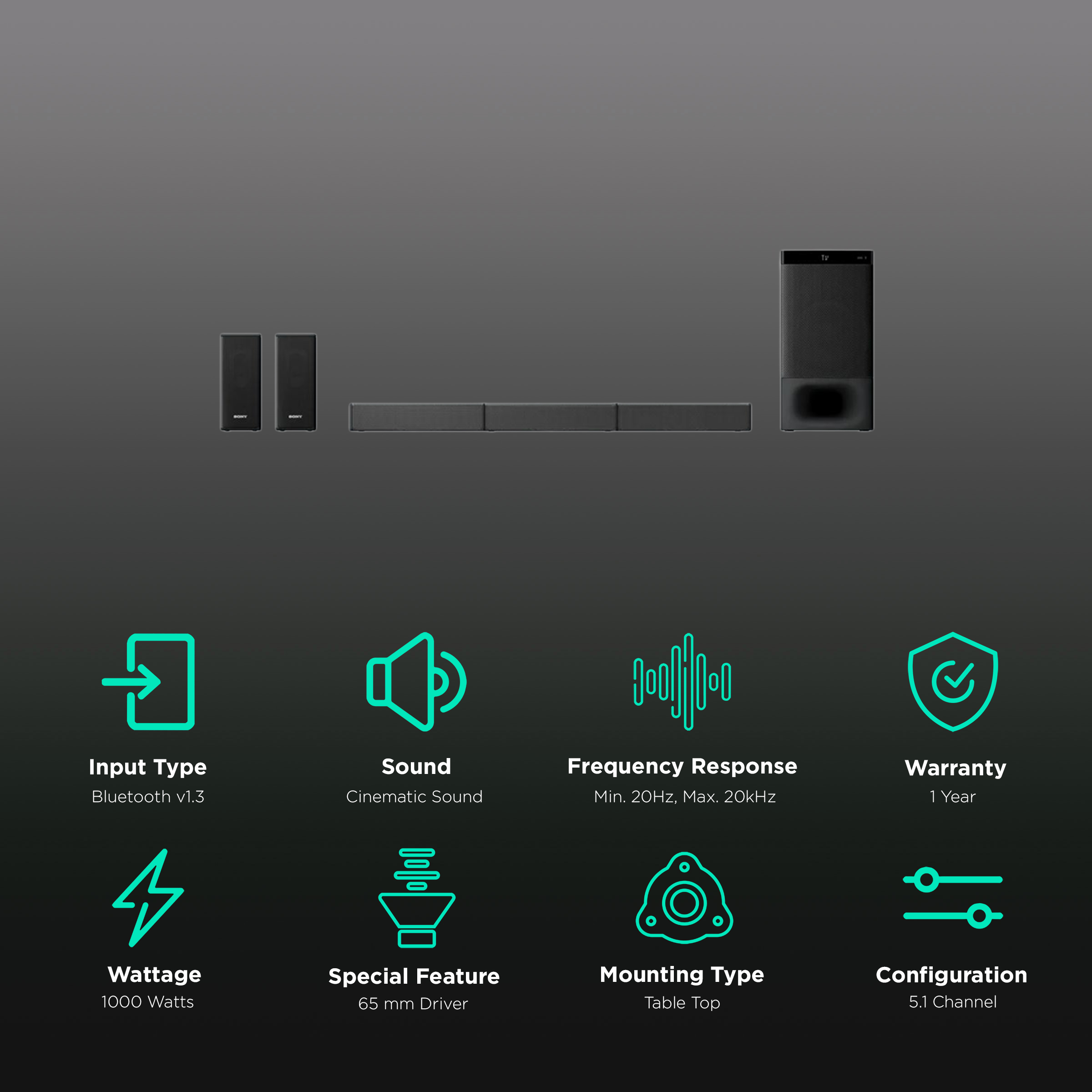 Buy SONY HT-S40R 600W Bluetooth Soundbar with Remote (Dolby Digital, 5.1  Channel, Black) Online – Croma