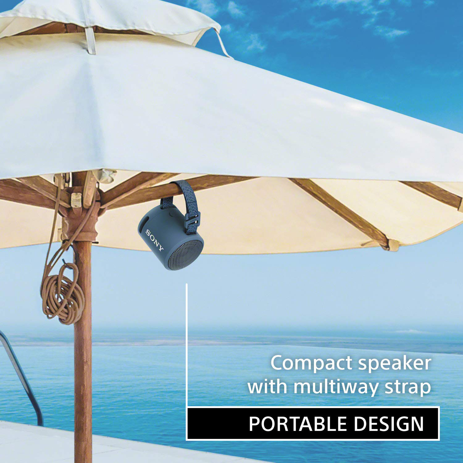 SONY 5W Portable Bluetooth Speaker (IP67 Waterproof, Extra Bass, Mono Channel, Blue)_4