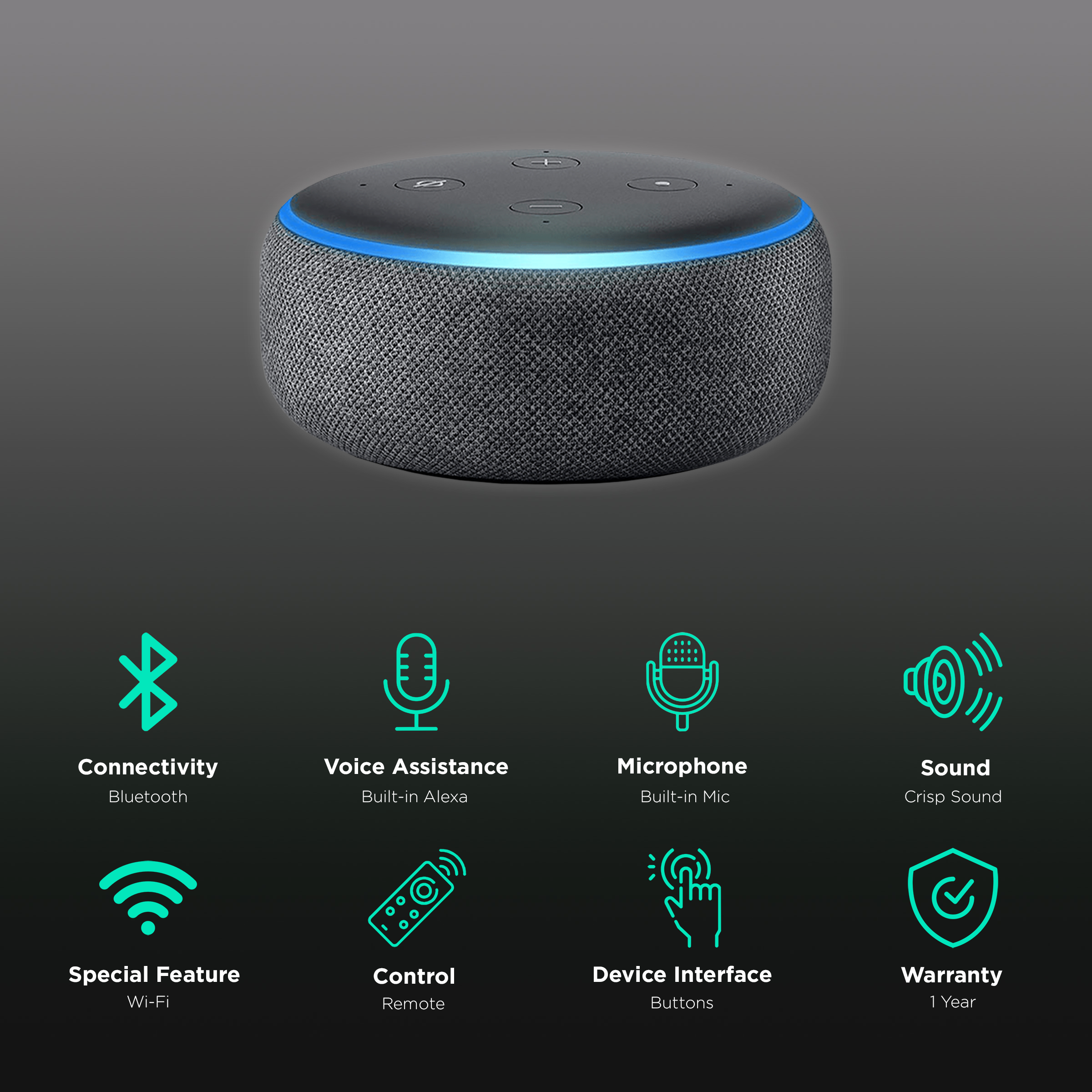 Buy  Echo Dot (4th Gen) with Built-in Alexa Smart Wi-Fi Speaker  (Controls Smart Devices, White) Online – Croma
