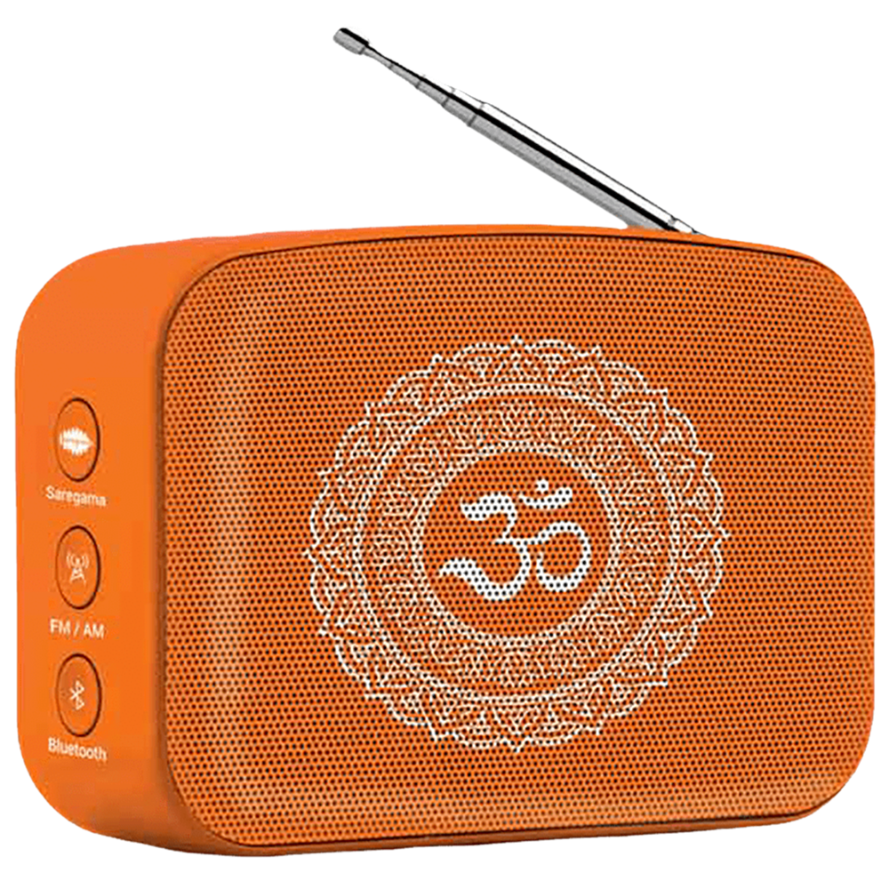 SAREGAMA Carvaan Mini 5W Portable Bluetooth Speaker (4 Hours Playtime, Stereo Channel, Orange)