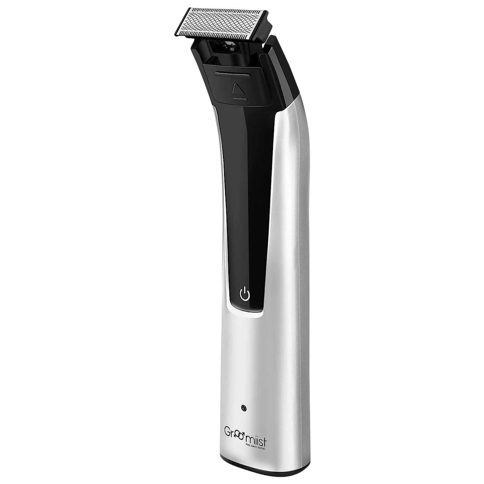 Groomiist Stainless Steel Blade Cordless Trimmer (with Quick Charge, CS-1BXL, Silver and Black)