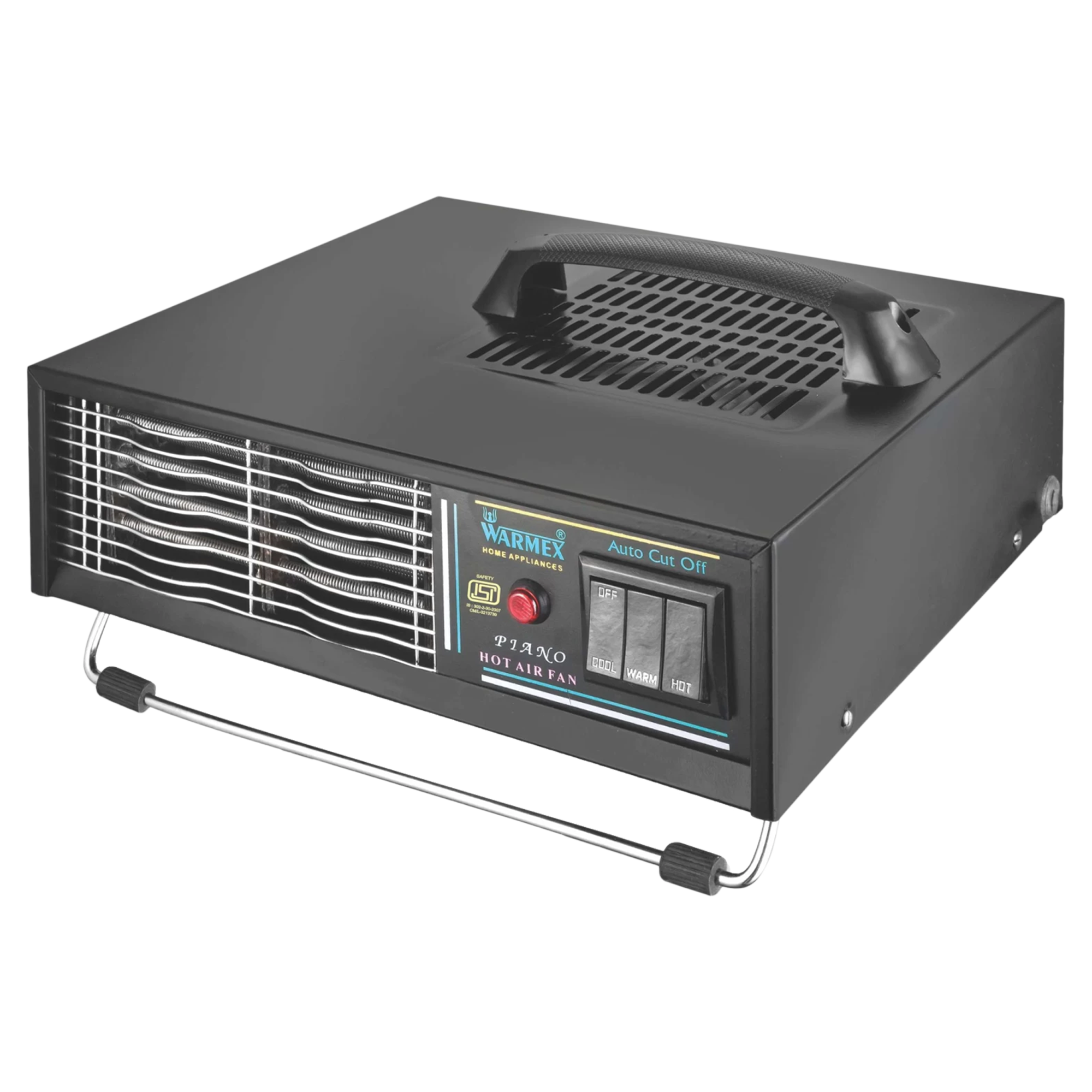 WARMEX 2000 Watts Fan Room Heater (High Thermal Efficiency, HC-01, Black)