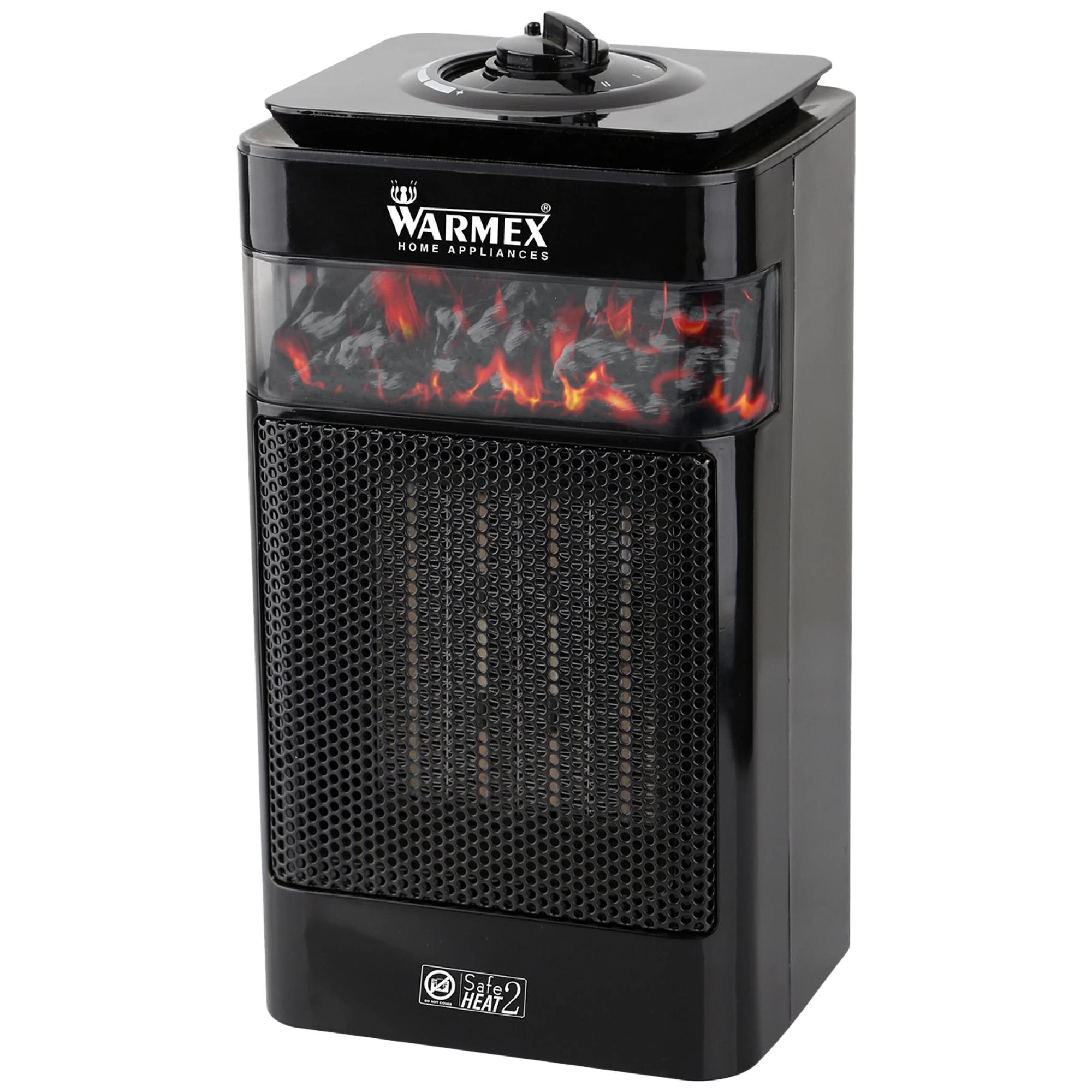 WARMEX Bonfire Plus 750 Watts PTC Ceramic Fan Room Heater (Over Heat Protection, Black)
