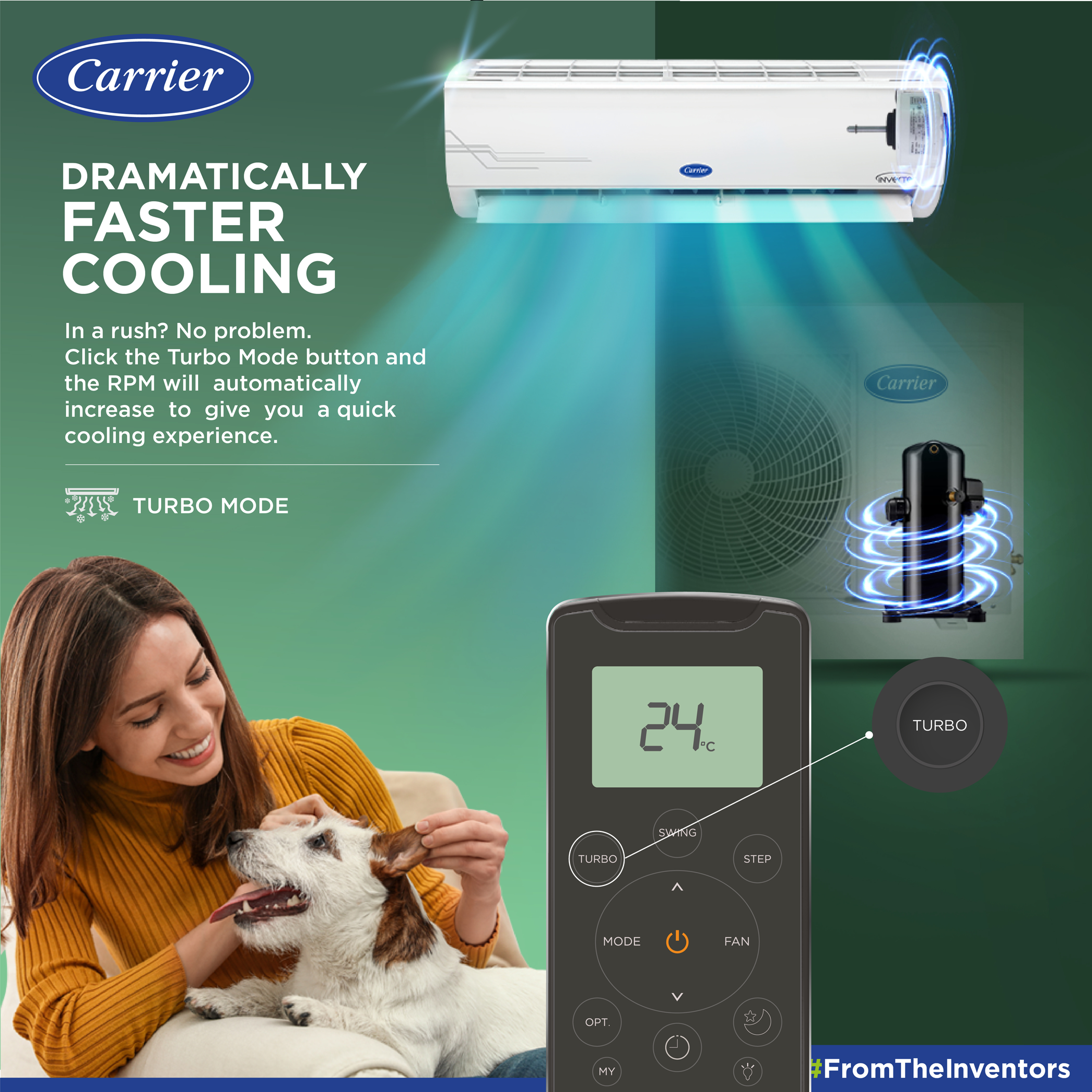 carrier flexicool convertible 4 in 1 cooling