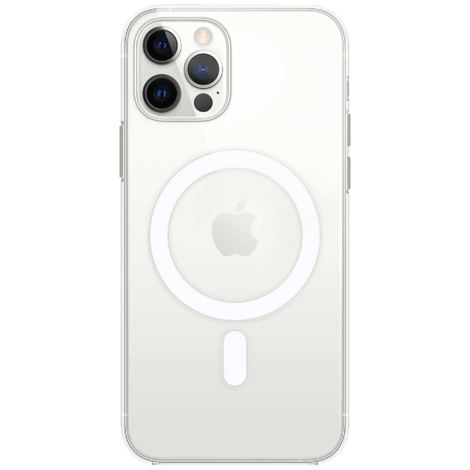 

Apple Polycarbonate Back Cover for Apple iPhone 12, 12 Pro (Built-in Magnets, Clear)