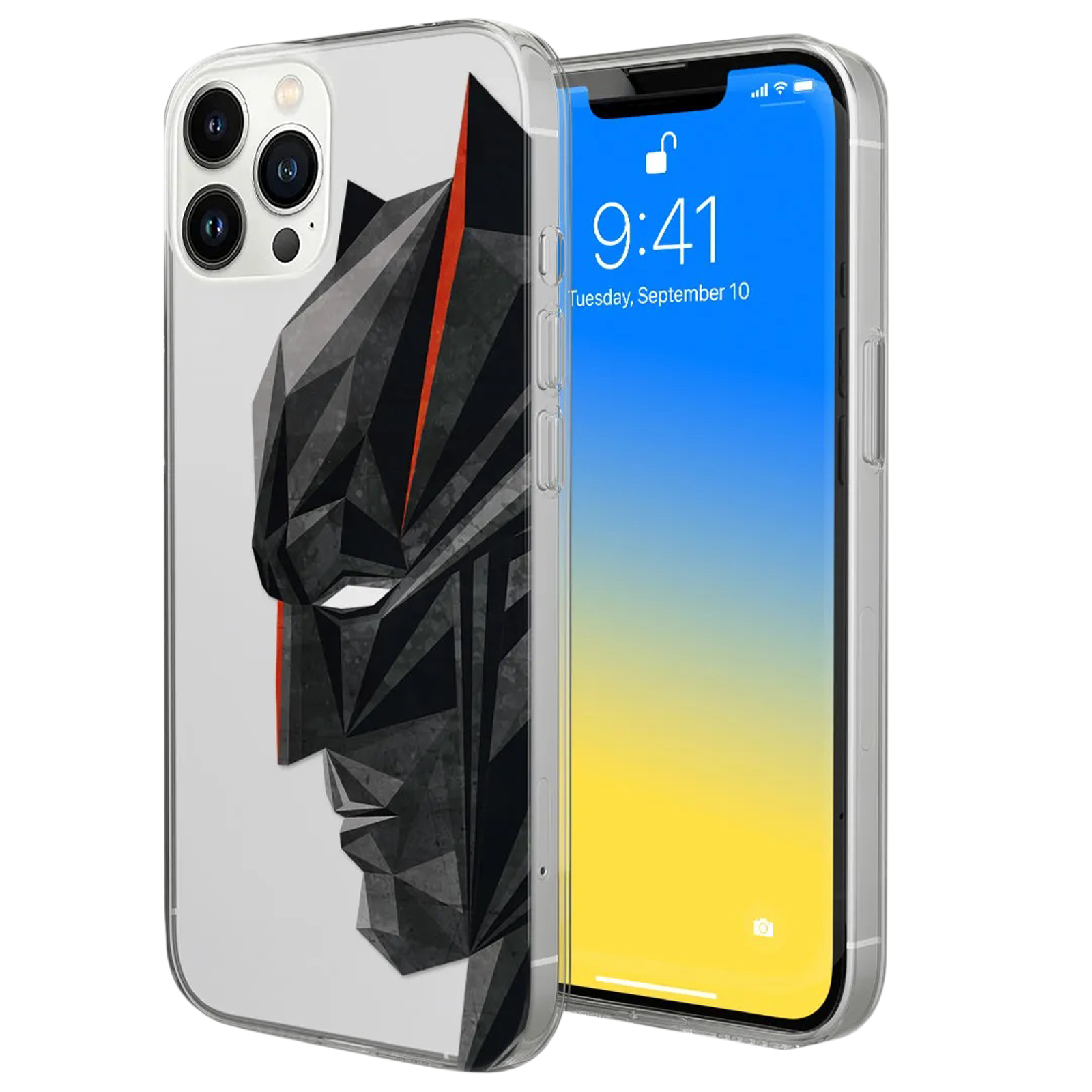 Buy Macmerise Batman Geometric Liquid Silicone Back Cover for Apple iPhone  14 Pro Max (Supports Wireless Charging, Multi Color) Online – Croma