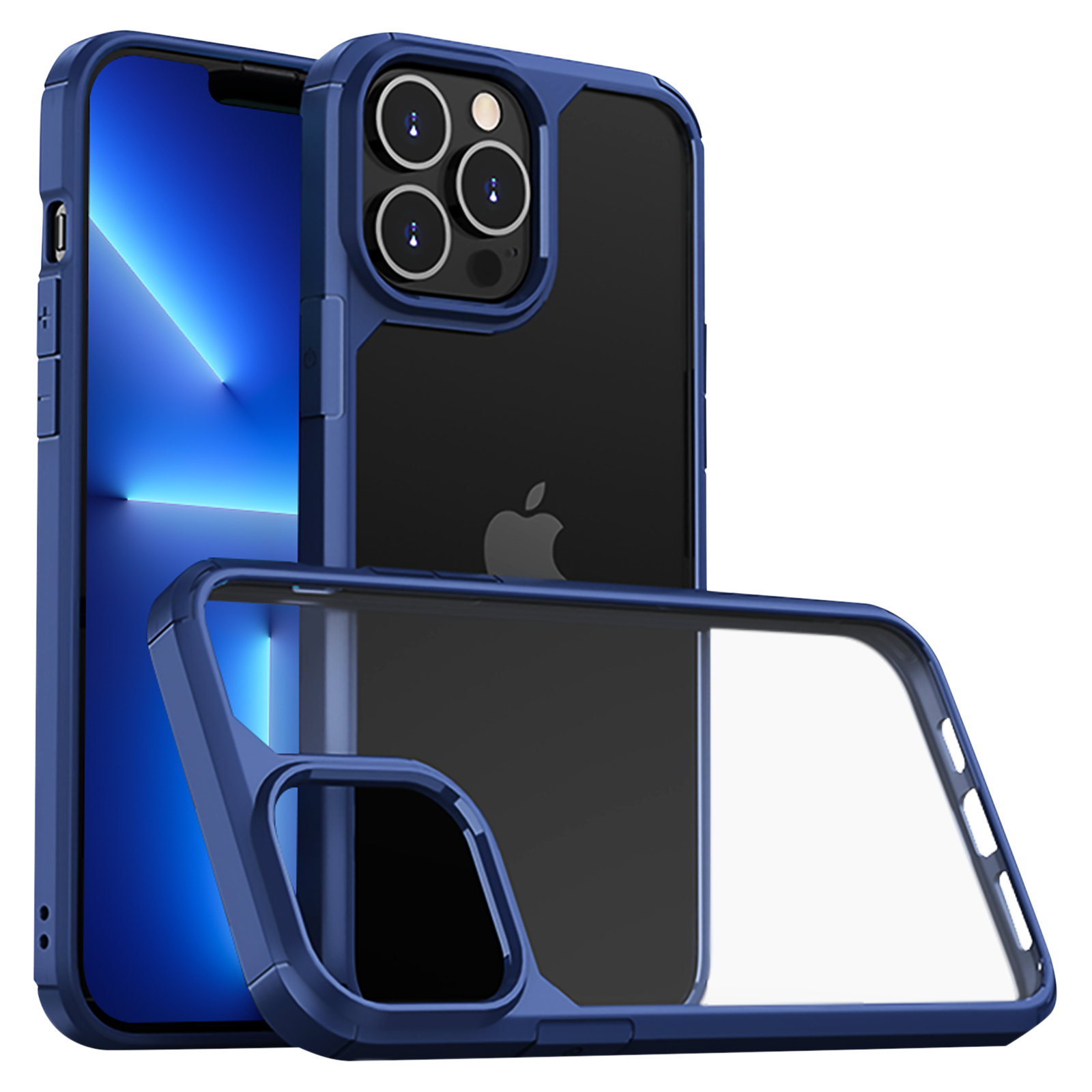 GRIPP Defender Hard Polycarbonate & TPU Back Cover for Apple iPhone 13 Pro (Drop Protection, Blue)