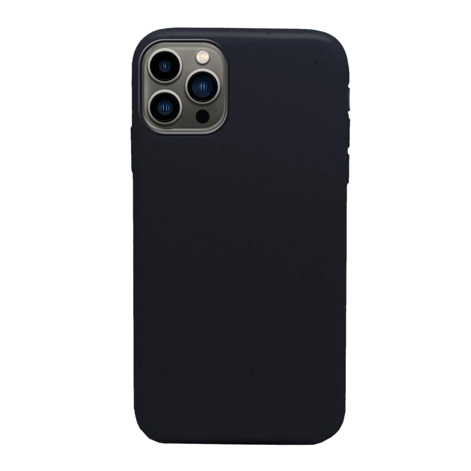 

Macmerise Eco-ver Soft Bamboo & Starch Based Material Back Cover for Apple iPhone 14 Pro (Supports Wireless Charging, Bold Black)