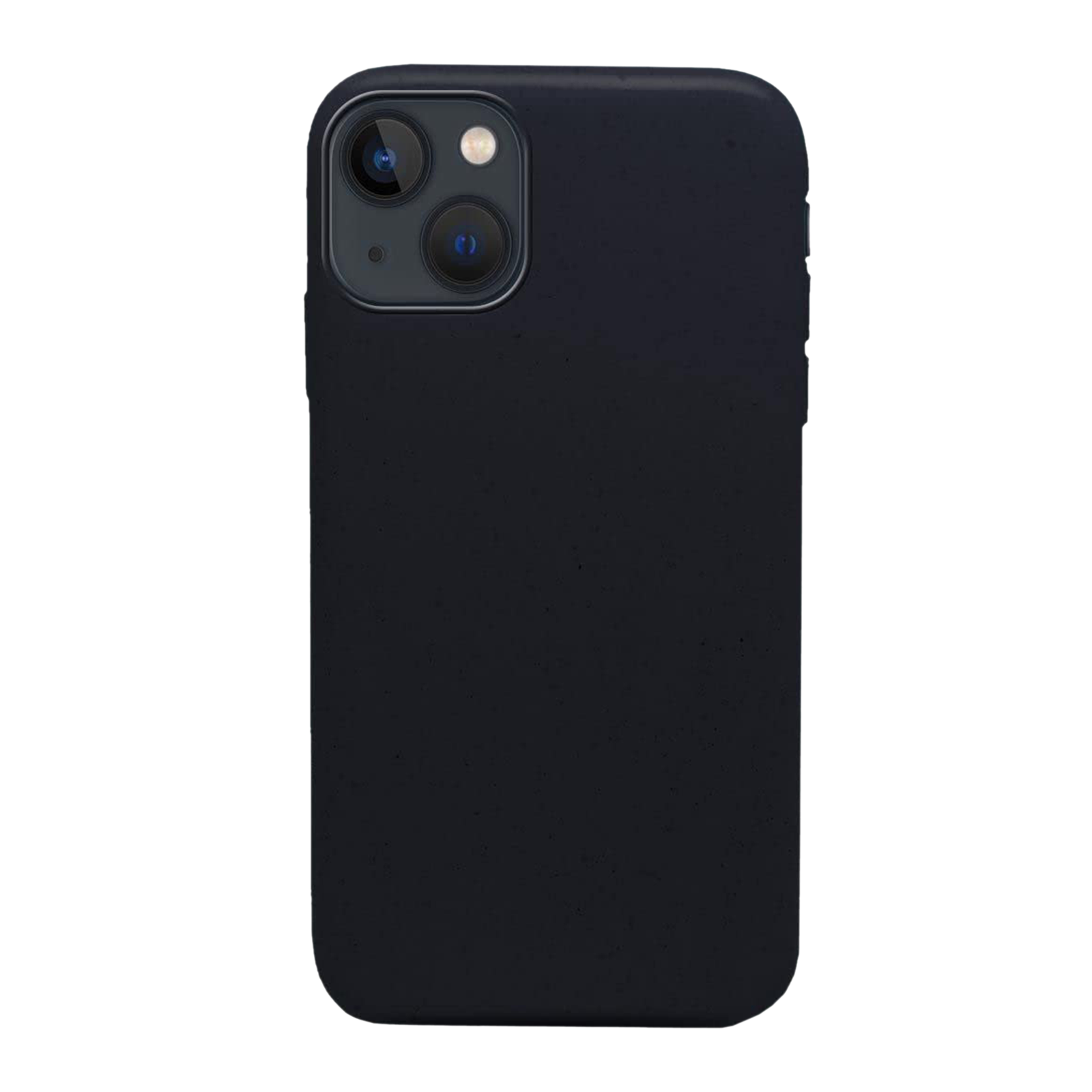 

Macmerise Eco-ver Soft Bamboo & Starch Based Material Back Cover for Apple iPhone 14 (Supports Wireless Charging, Bold Black)
