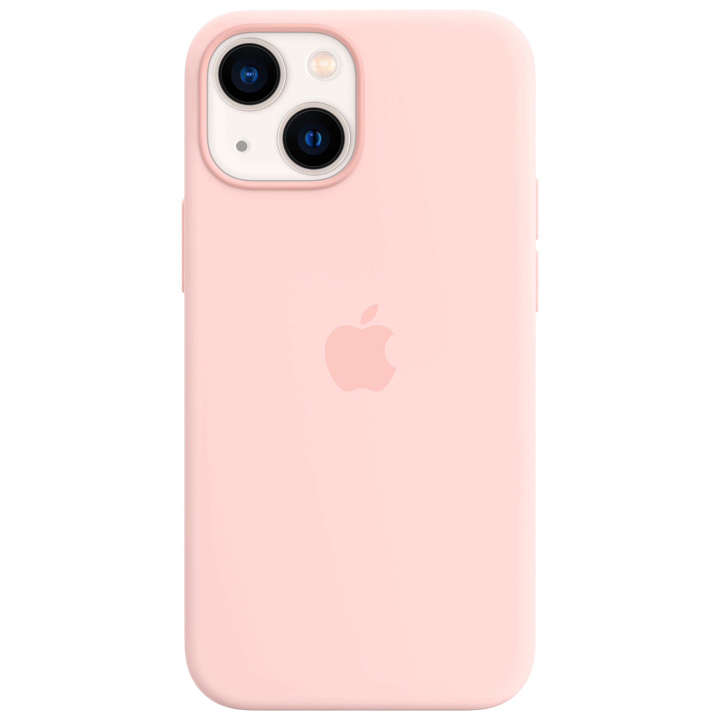 Buy Apple Soft Silicone Back Cover for Apple iPhone 13 Mini (Supports  Wireless Charging, Chalk Pink) Online - Croma
