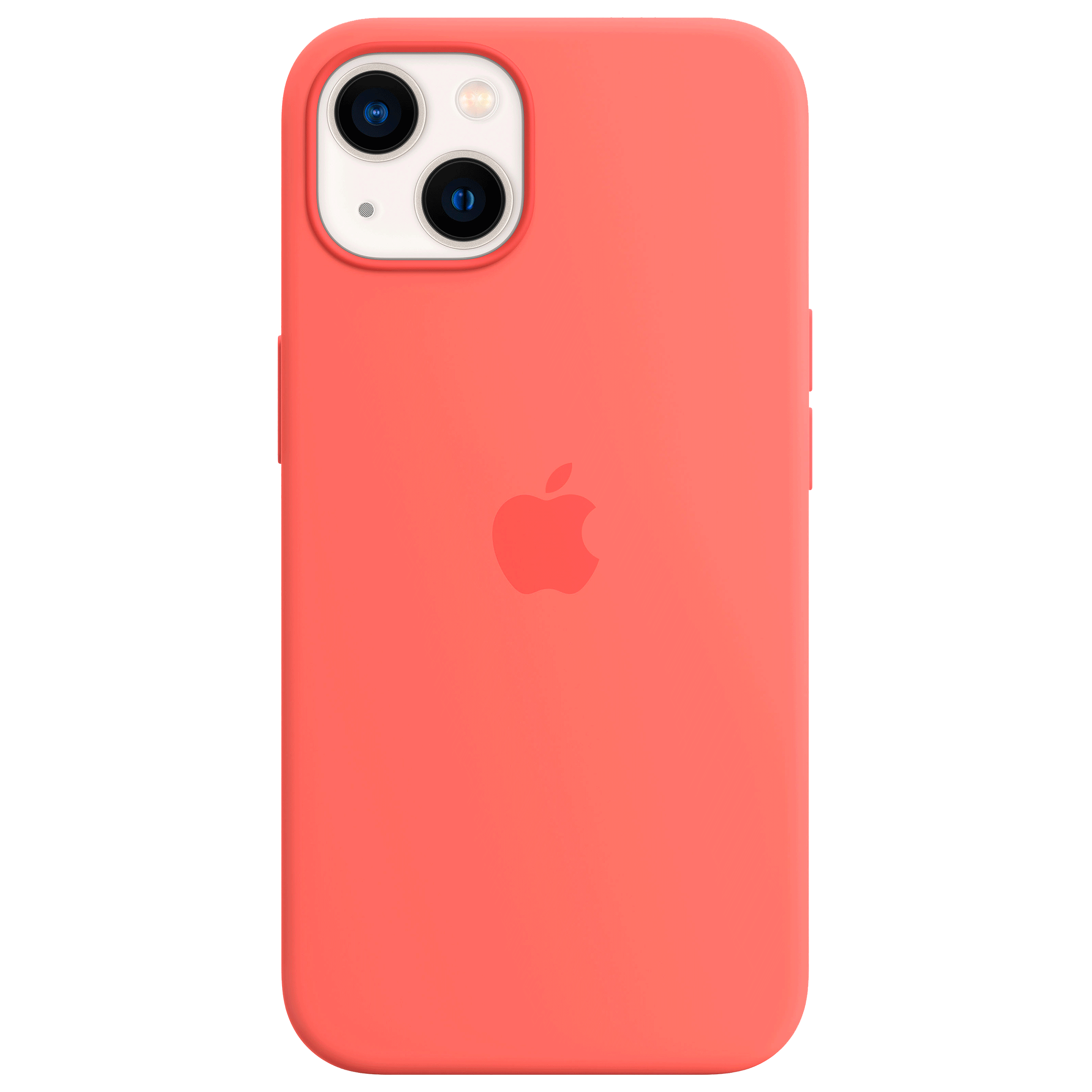 Apple Soft Silicone Back Cover for Apple iPhone 13 Mini (Supports Wireless  Charging, Pink Pomelo)