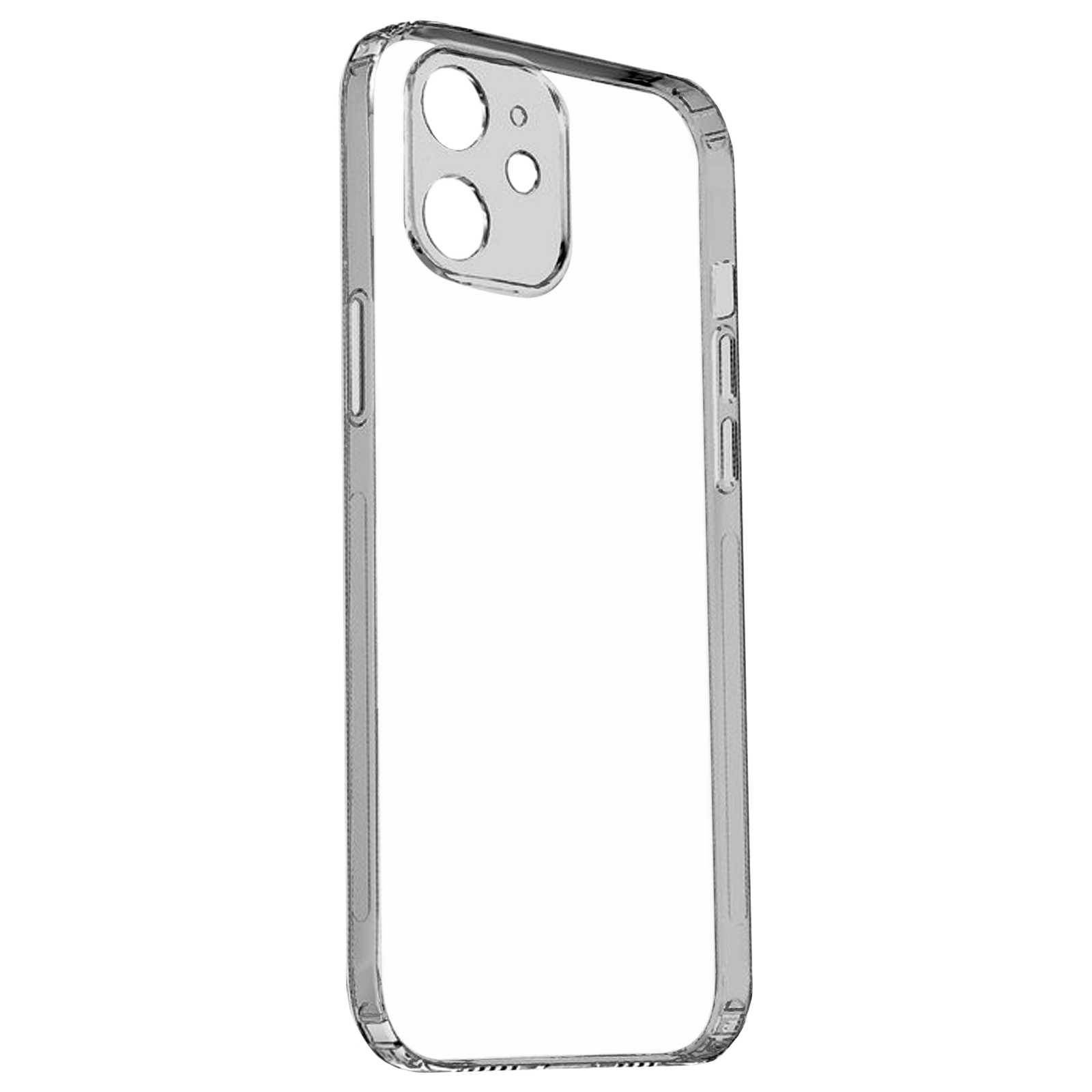 

Vaku Silicone Back Cover for Apple iPhone 12, 12 Pro (Scratch Resistant, Clear)