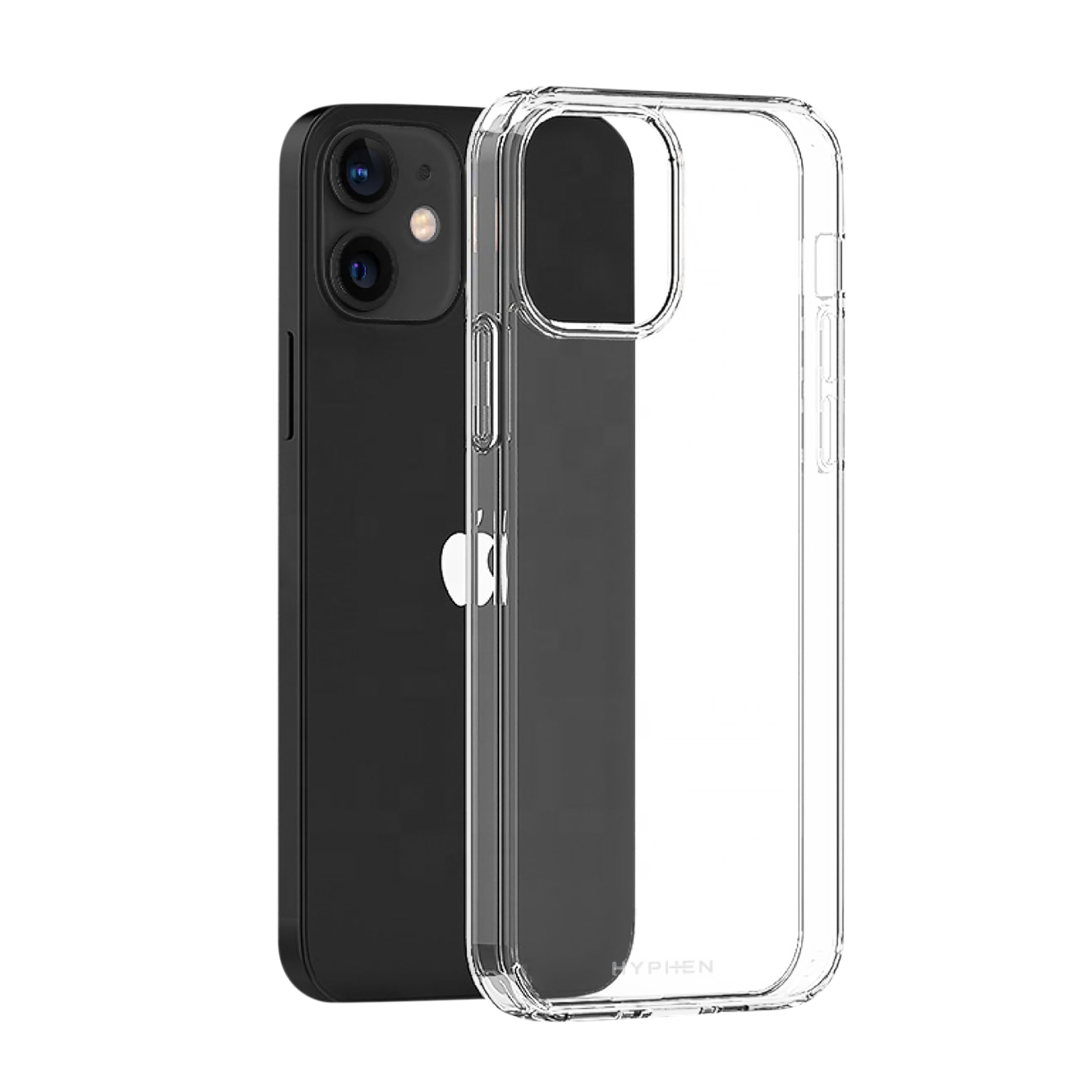 Buy Hyphen TPU and PC Back Case For iPhone 12 Mini (Compact, Flexible and  Slim, HPC-DXII540442, Clear) Online - Croma