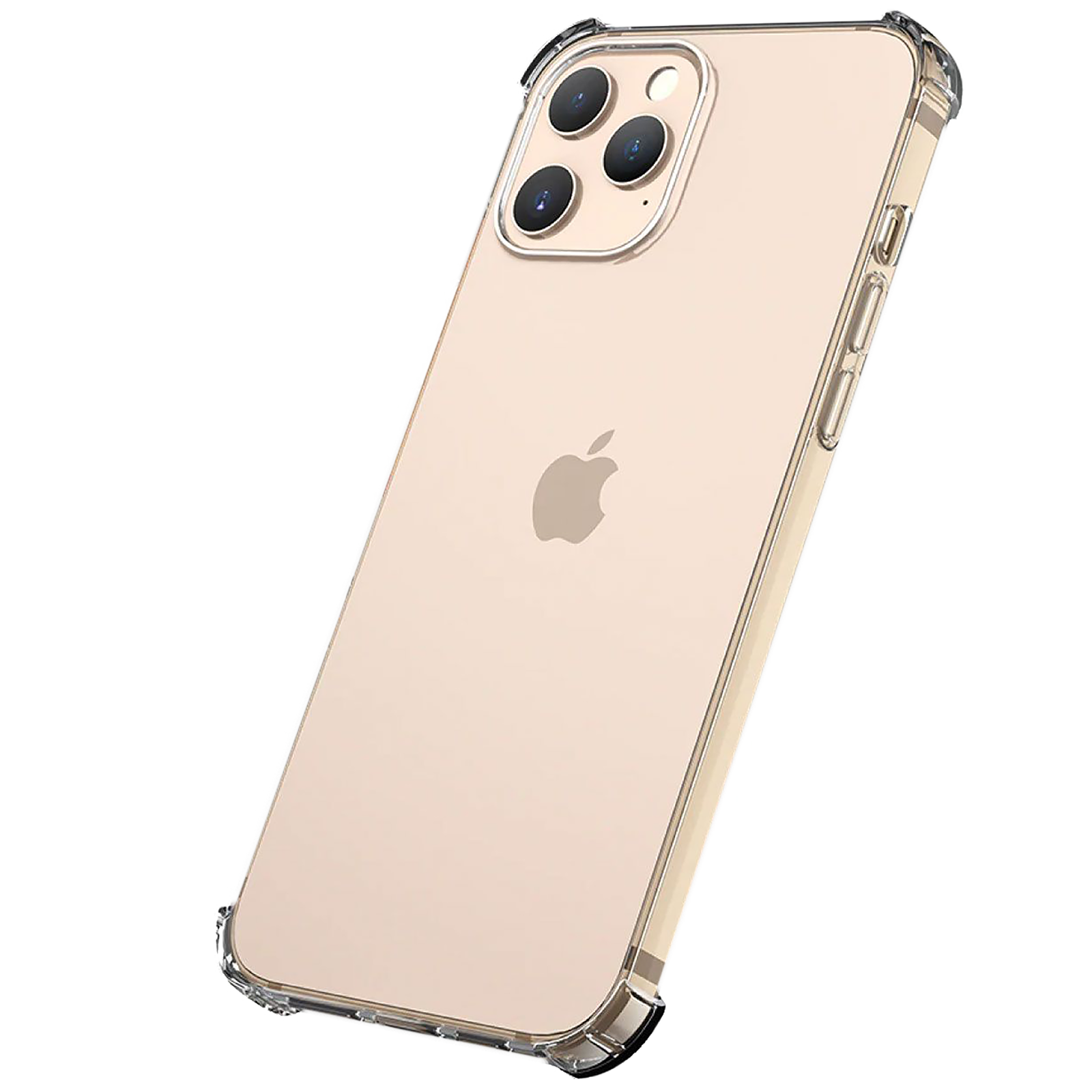 Protector iPhone 12/12 Pro transparente con brillos color dorado - en  Cellular Center