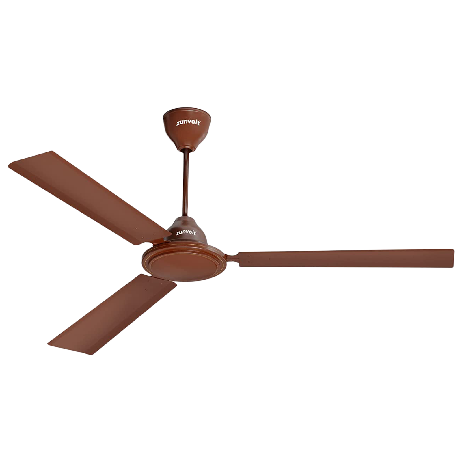 

zunvolt Thunder 120 cm Sweep 3 Blade Ceiling Fan (ZV064, Brown)