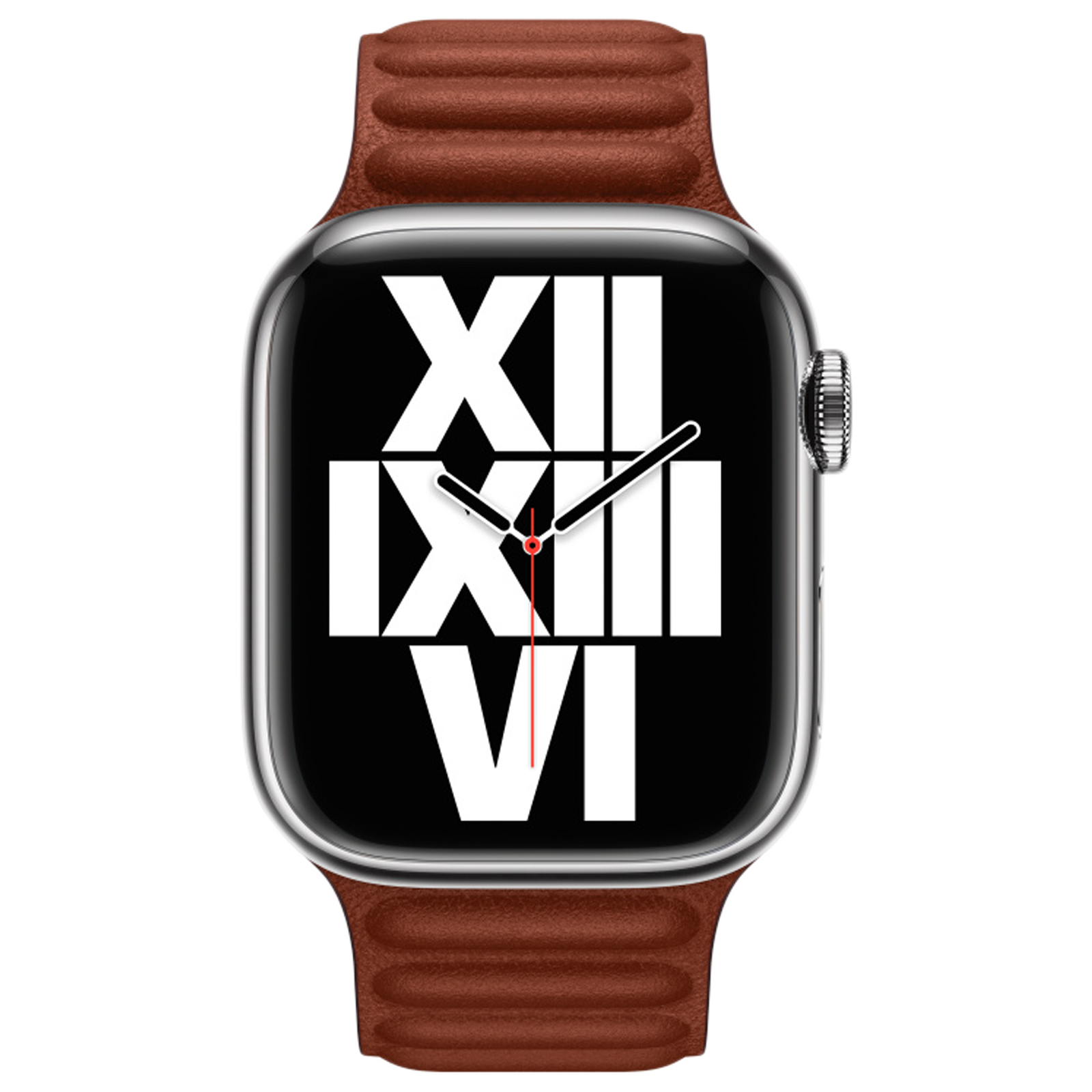Apple Link Leather Magnetic Strap for Apple (42mm / 44mm / 45mm / 49mm, M / L) (Comfortable Fit, Umber)_3
