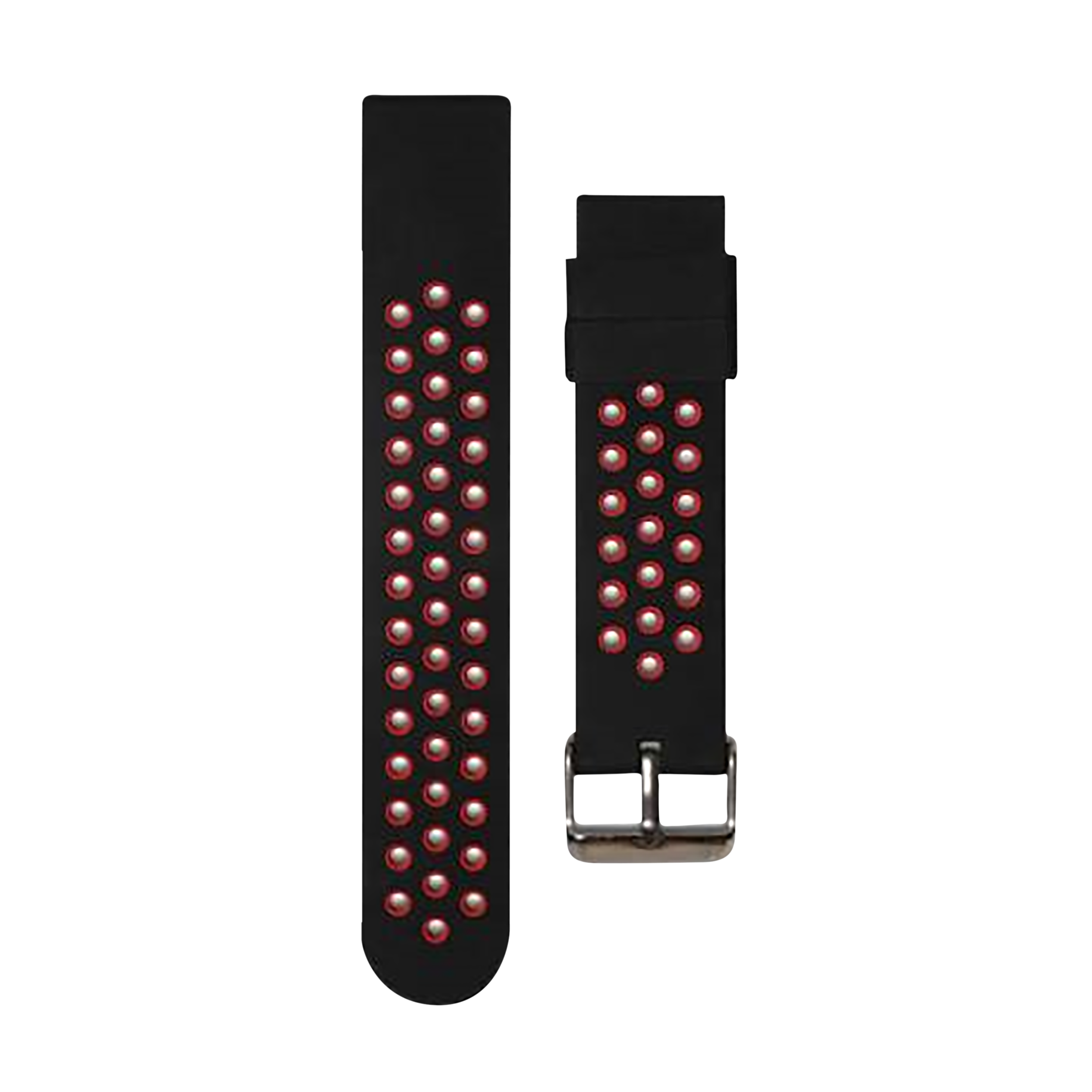 Noise Sports Edition Silicone Sport Strap for Noise ColorFit & NoiseFit (22mm) (Lightweight & Rugged, Black/Red)