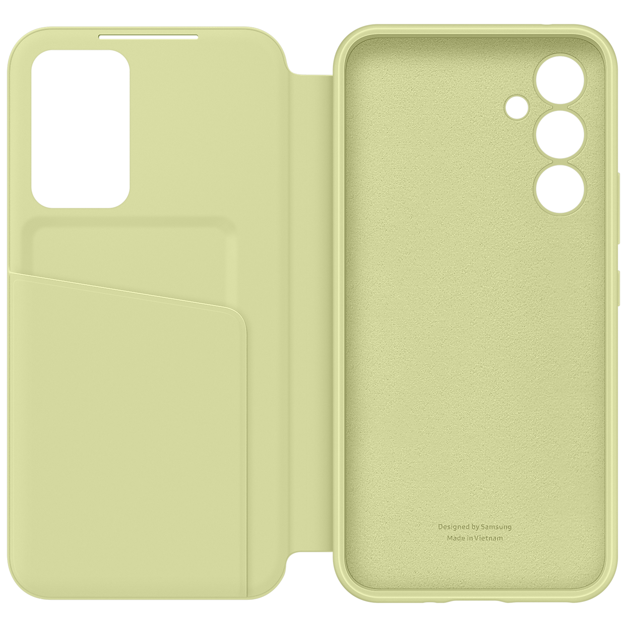 Samsung Flip Case for Galaxy A54 (Display Window, Lime)_4
