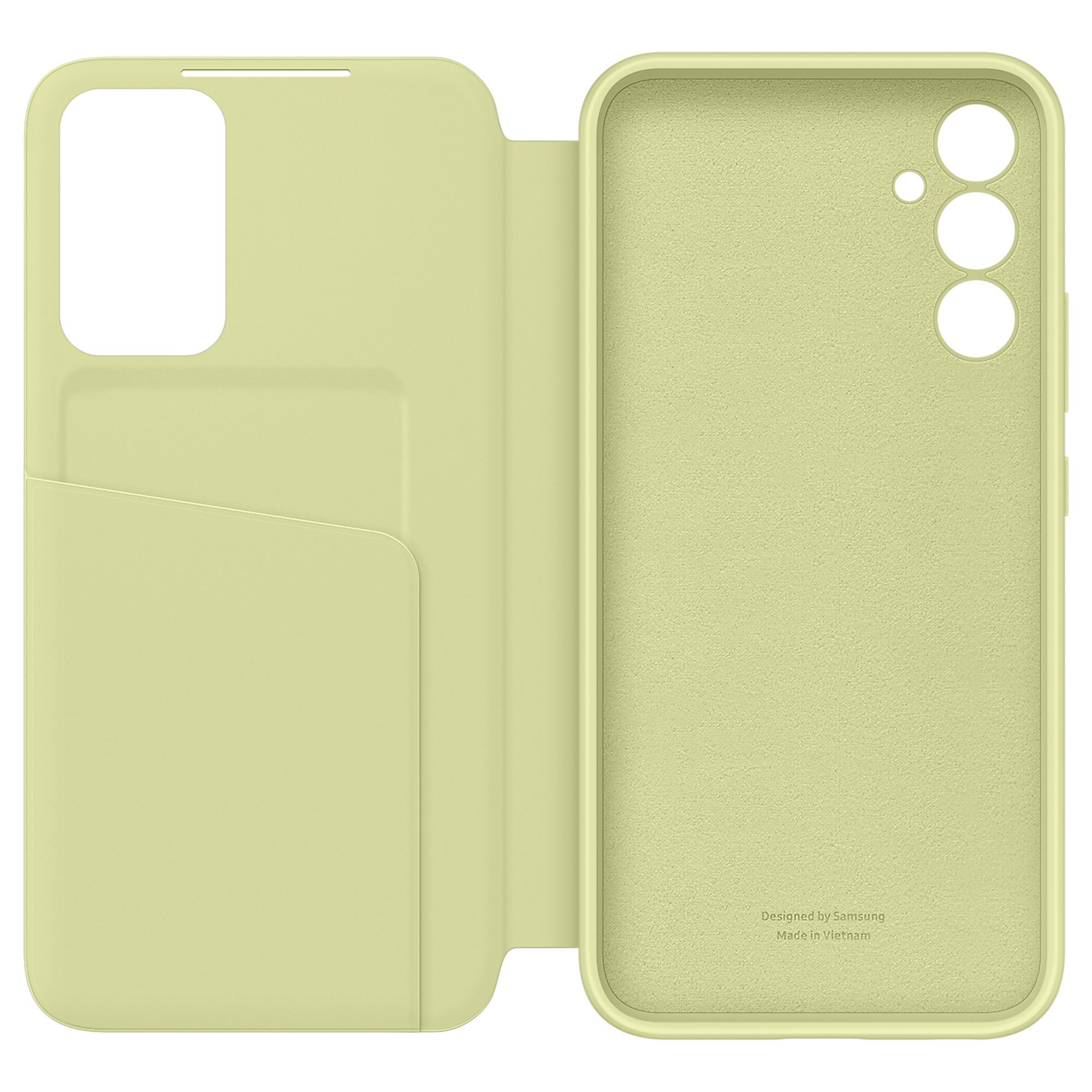 Samsung Flip Case for Galaxy A34 (Smart View, Lime)_4
