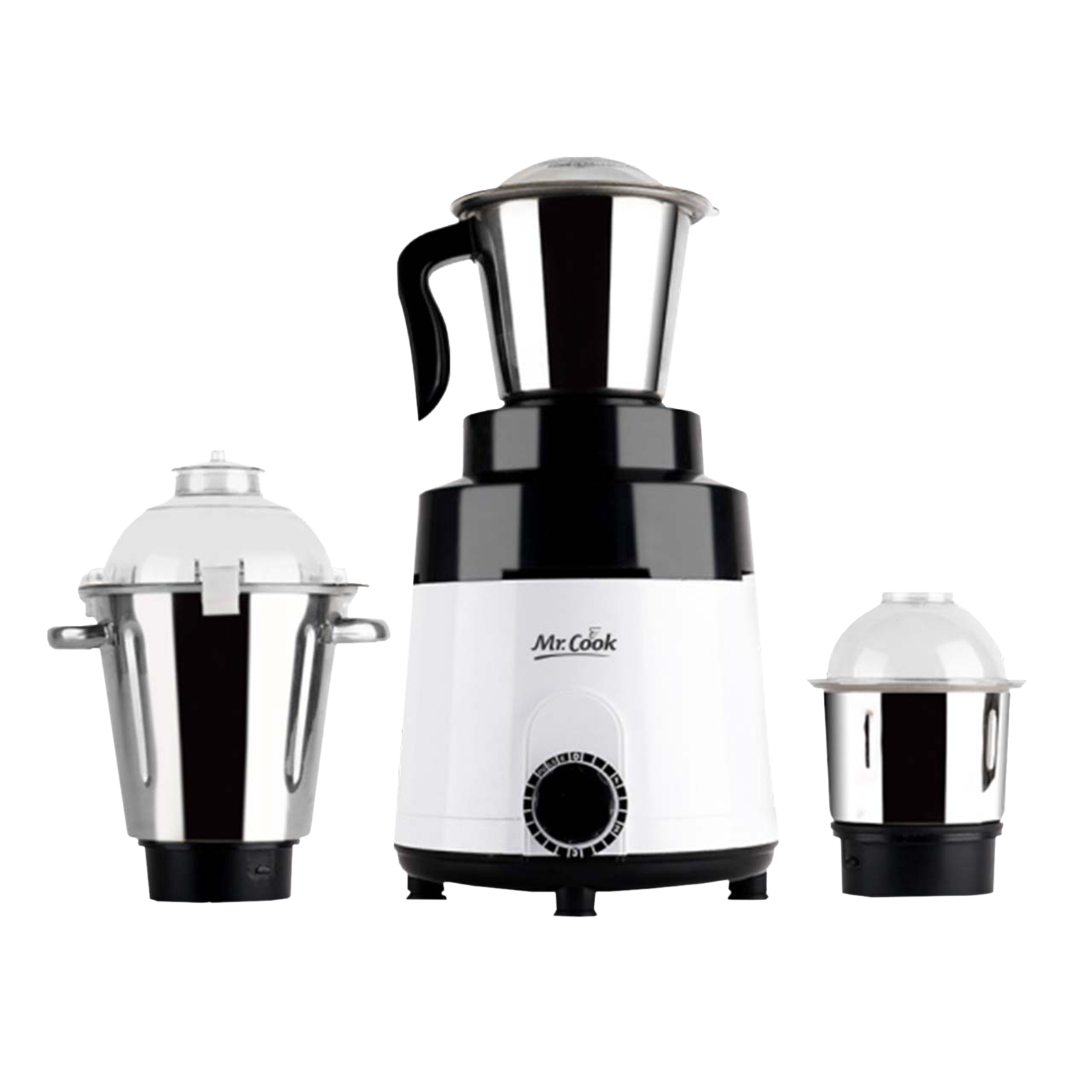 Mr.Cook Xtreme 1000 Watts 3 Jars Mixer Grinder (Powerful Motor, White and Black)