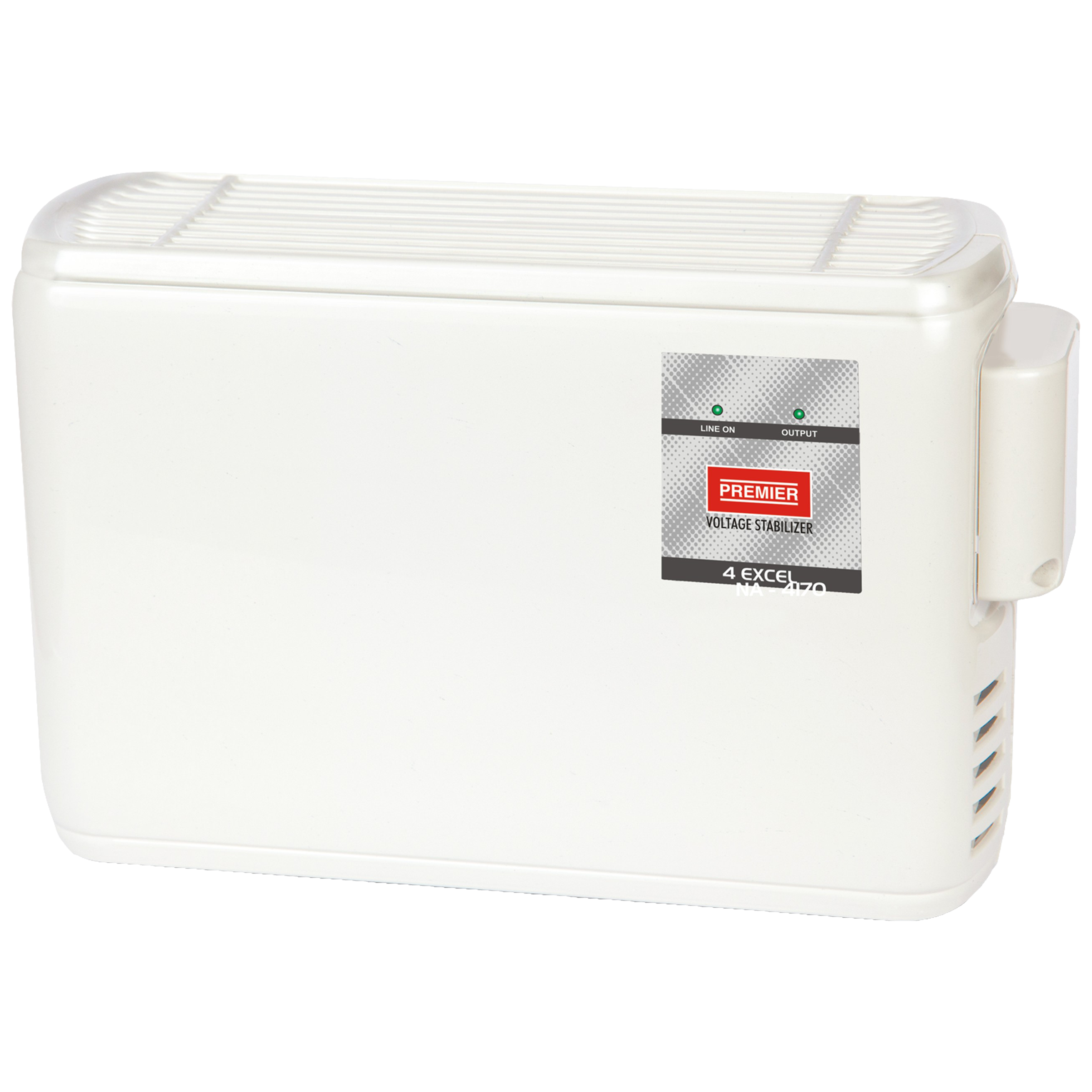 Premier 4KVA Excel Voltage Stabilizer For Up to 1.5 Ton Air Conditioner (200-250 V, Thermal Protection, 169915, White)