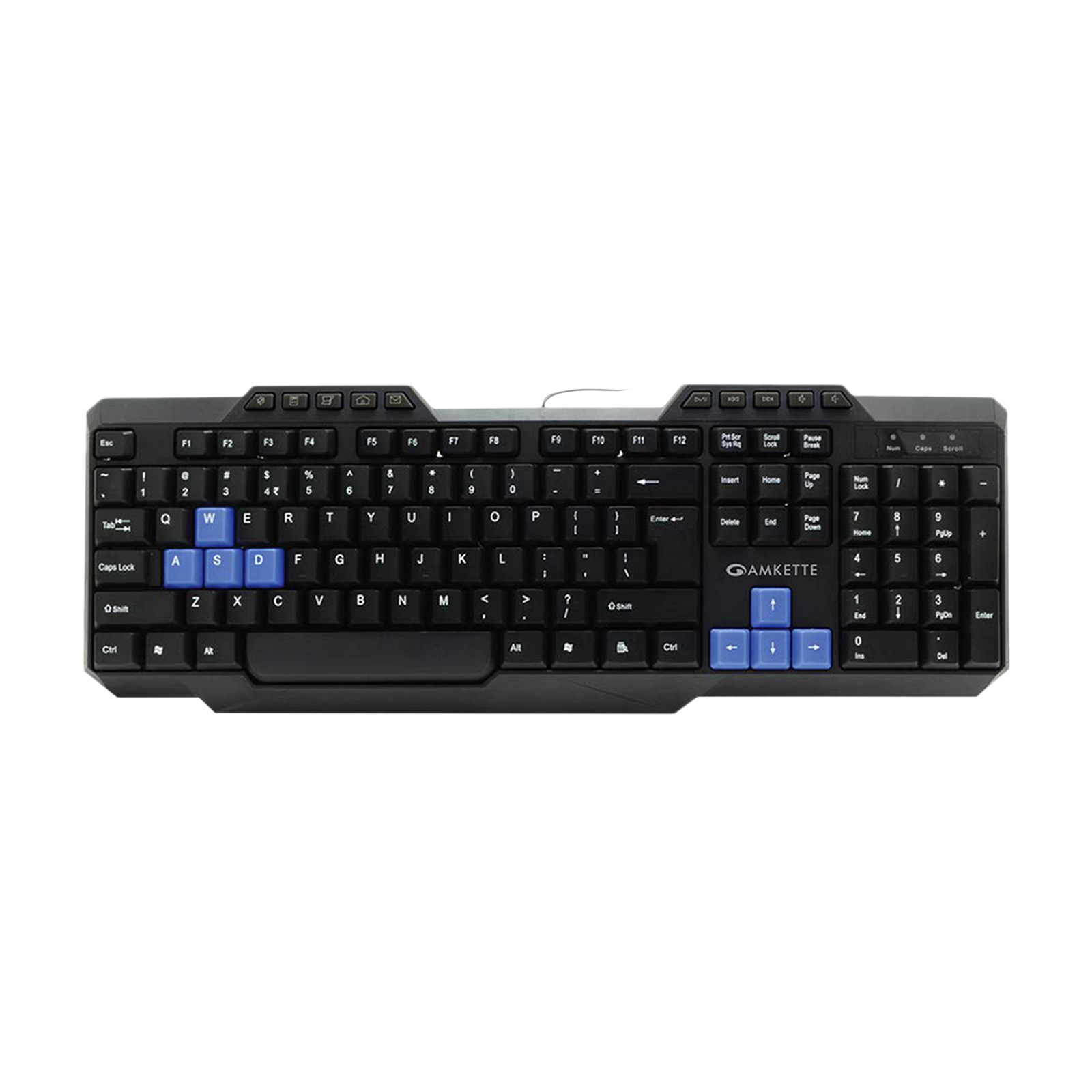 Amkette Xcite Neo Wired Keyboard & Mouse Combo (1000 DPI, Spill Resistant, Black)_2