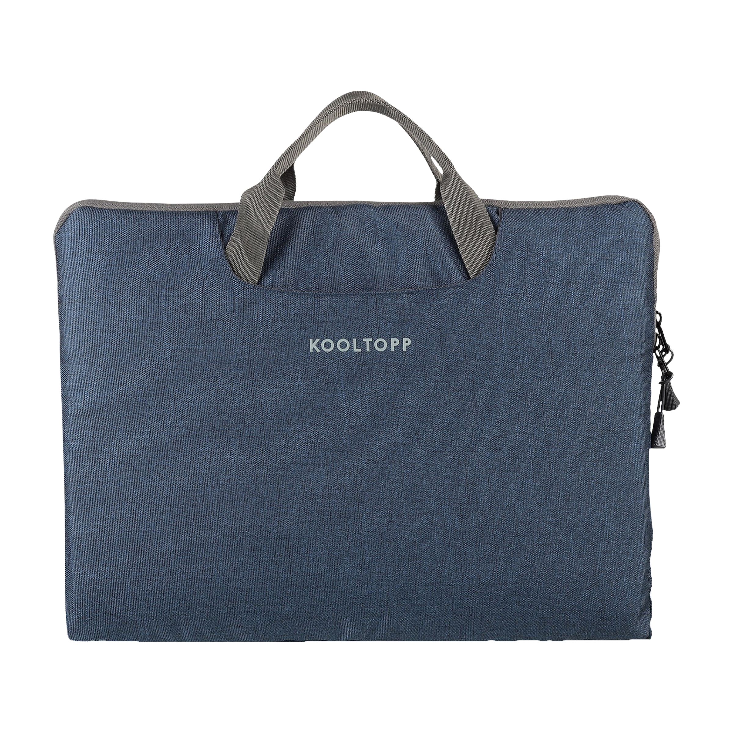KOOLTOPP Classy Polyester Laptop Sleeve for 13 & 14 Inch Laptop (3 L, Water Resistant, Blue)