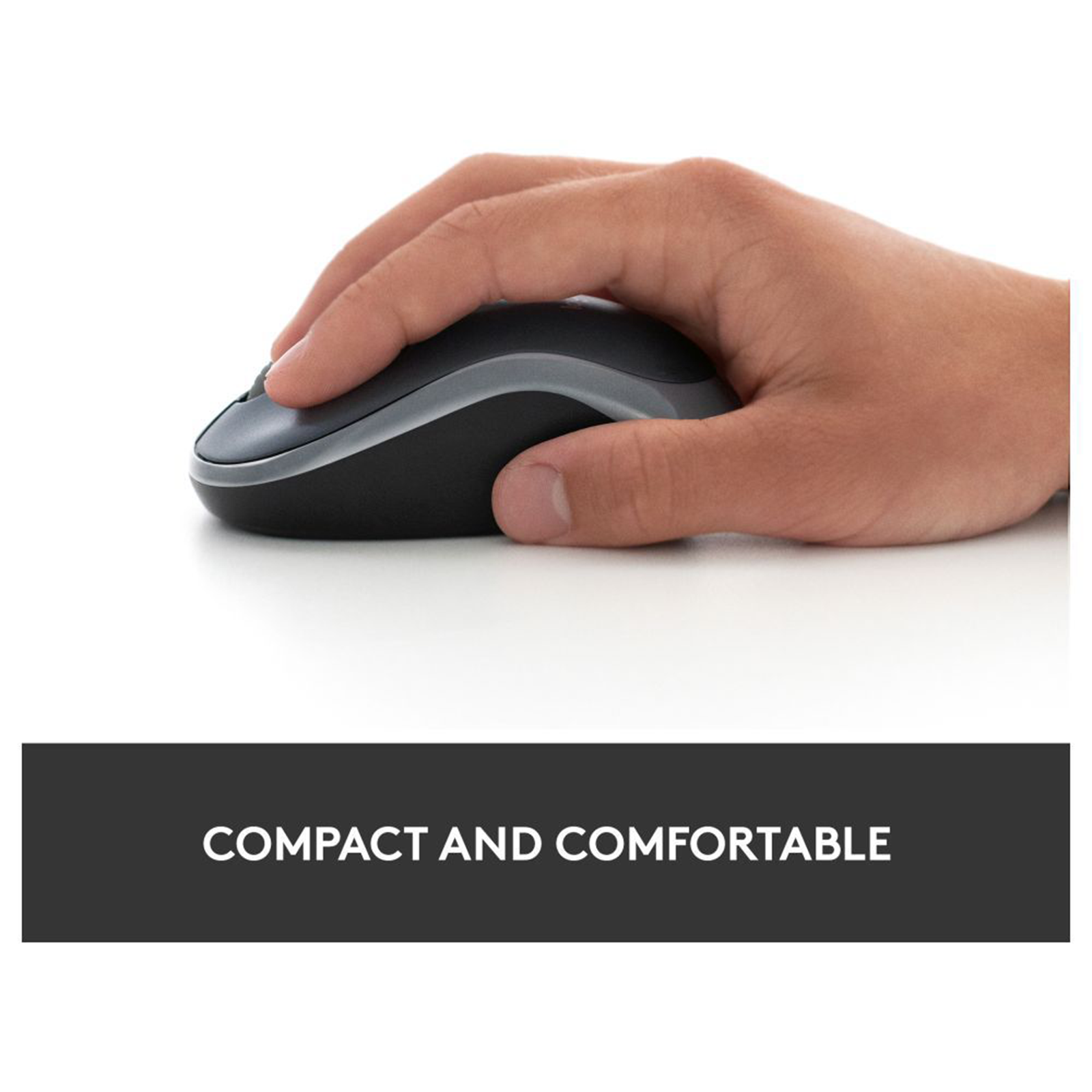 logitech M186 Wireless Optical Mouse (1000 DPI, Smooth Cursor Control,  Black)