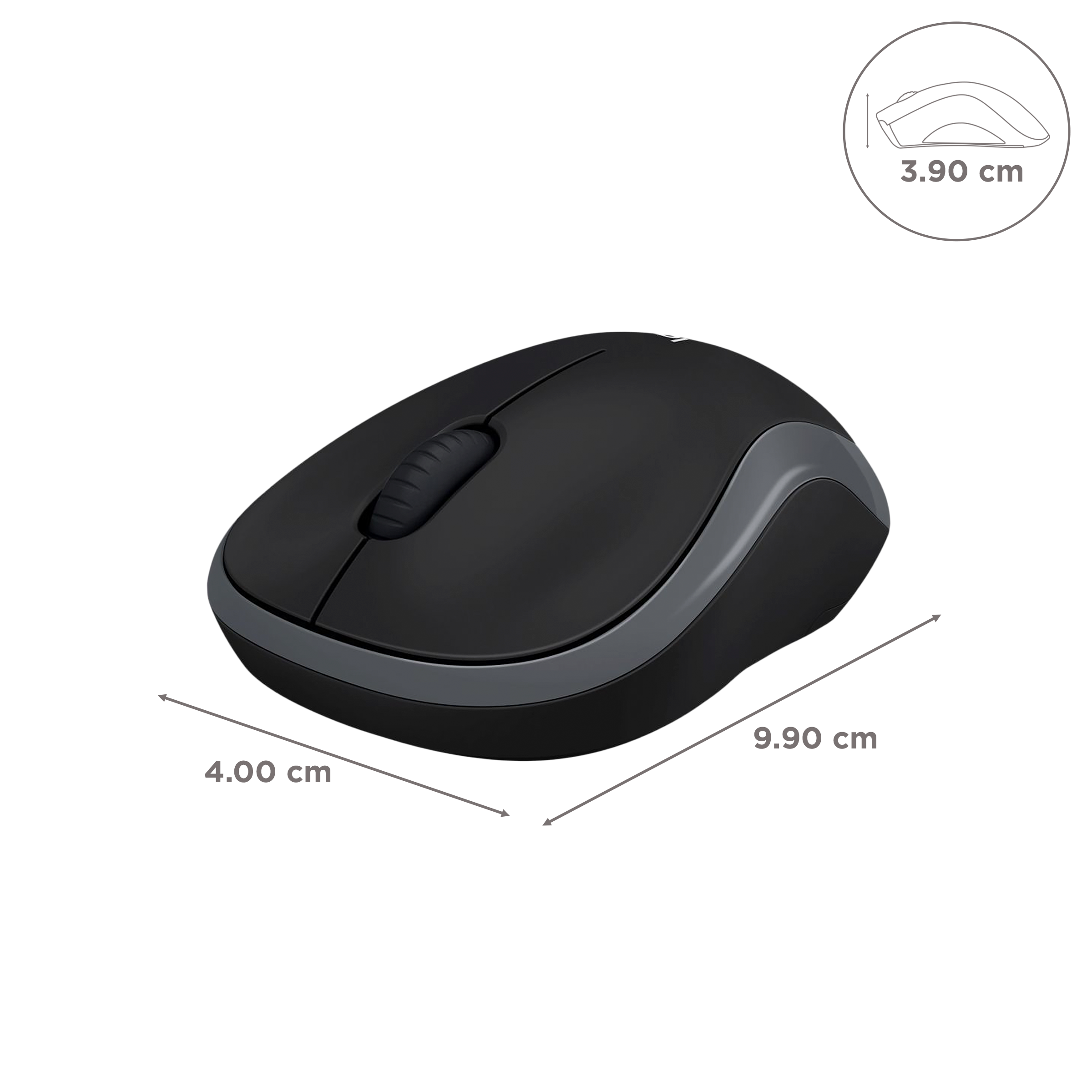 Buy logitech M186 Wireless Optical Mouse (1000 DPI, Smooth Cursor Control,  Black) Online – Croma