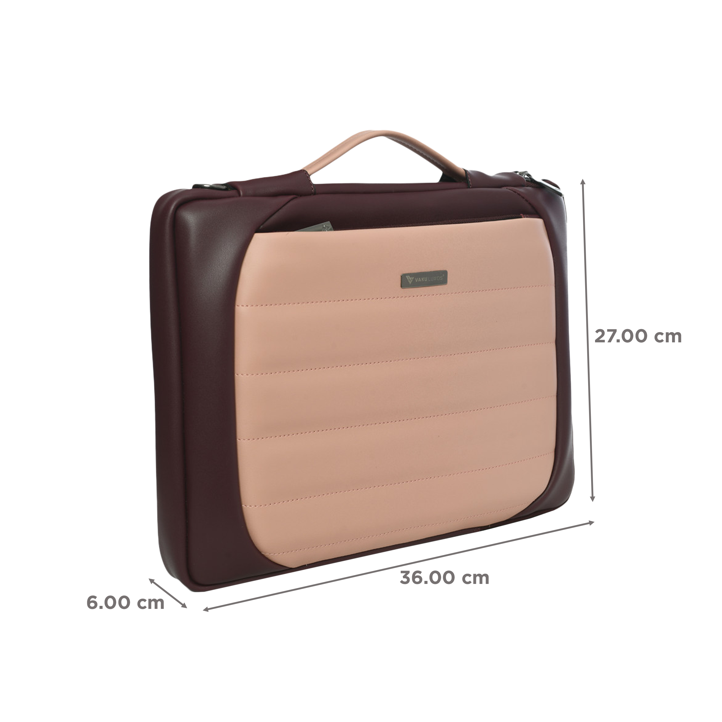 Buy Vaku Lasa Chivelle Vegan Leather Laptop Sling Bag for 13 & 14 Inch  Laptop (Water Resistant, Cherry/Pink) Online Croma