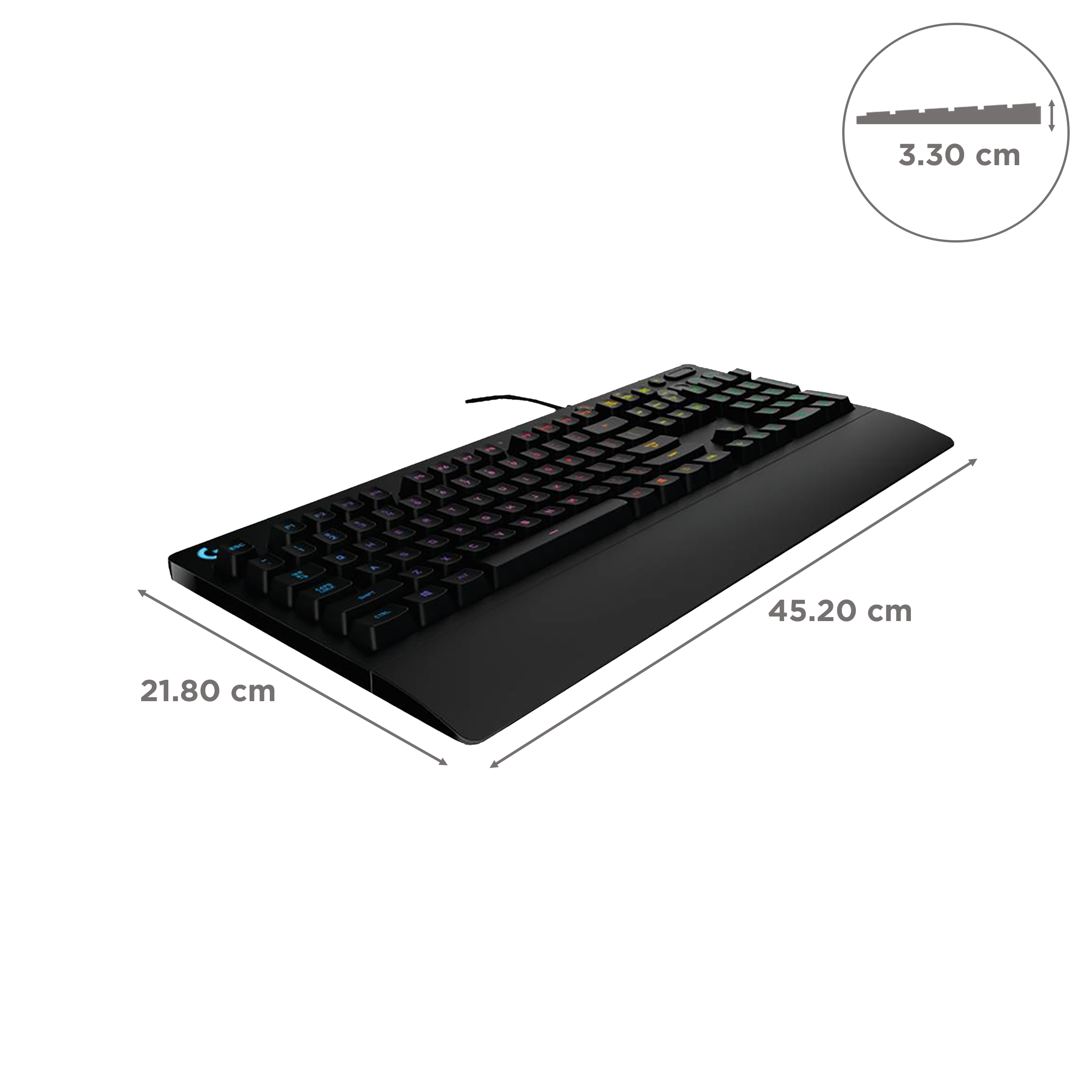 Logitech G213 Prodigy Gaming Keyboard, LIGHTSYNC RGB Backlit Keys,  Spill-Resistant, Customizable Keys, Dedicated Multi-Media Keys – Black :  Video Games 