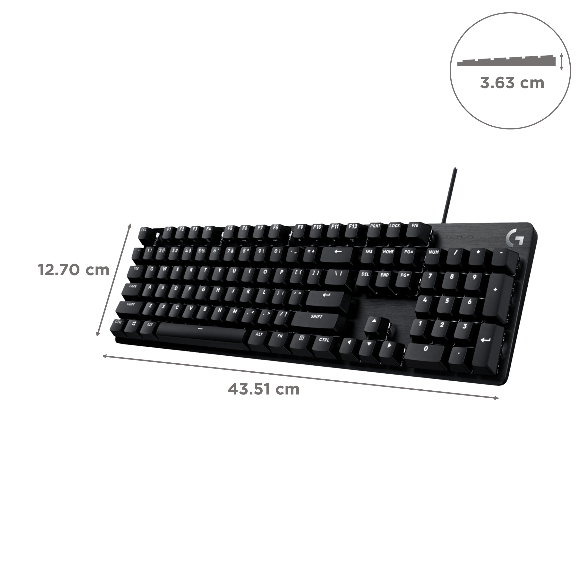 logitech G413 SE Wired Gaming Keyboard with Backlit Keys (Heat Resistant, Black)_3