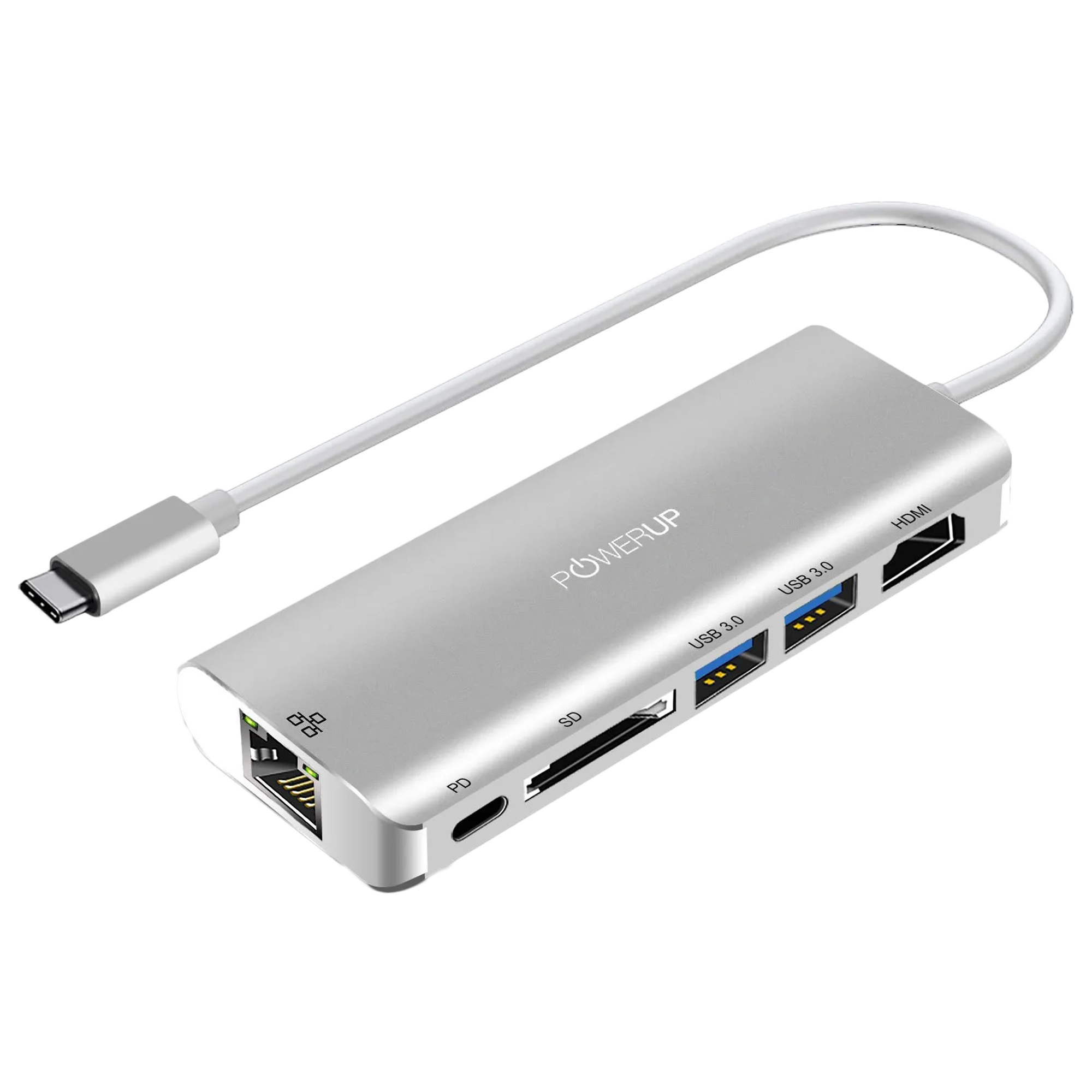 Buy POWERUP Elite PLUS 6-in-1 USB 3.0 Type C to HDMI Type A, USB 3.0 ...