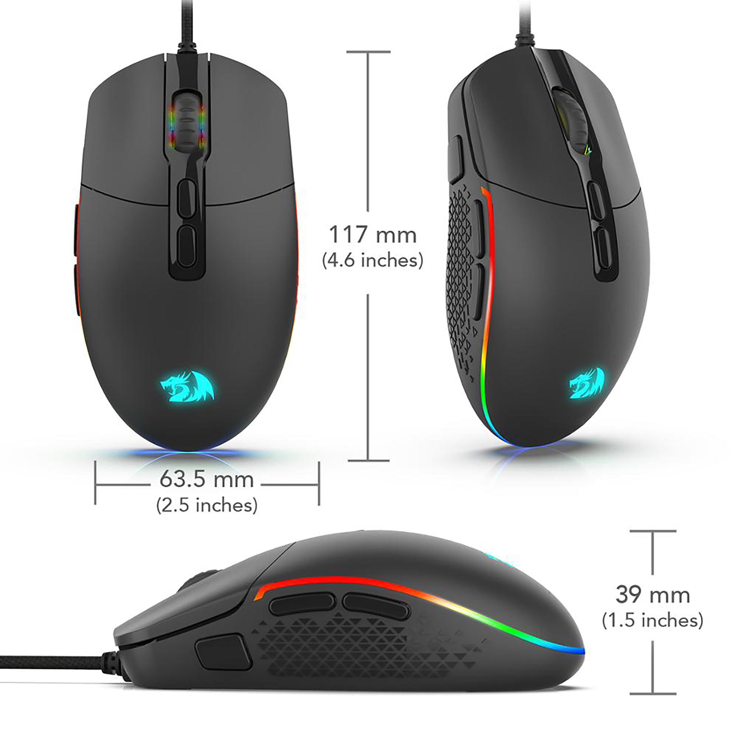 Redragon M719 INVADER Wired Optical Gaming Mouse – REDRAGON ZONE